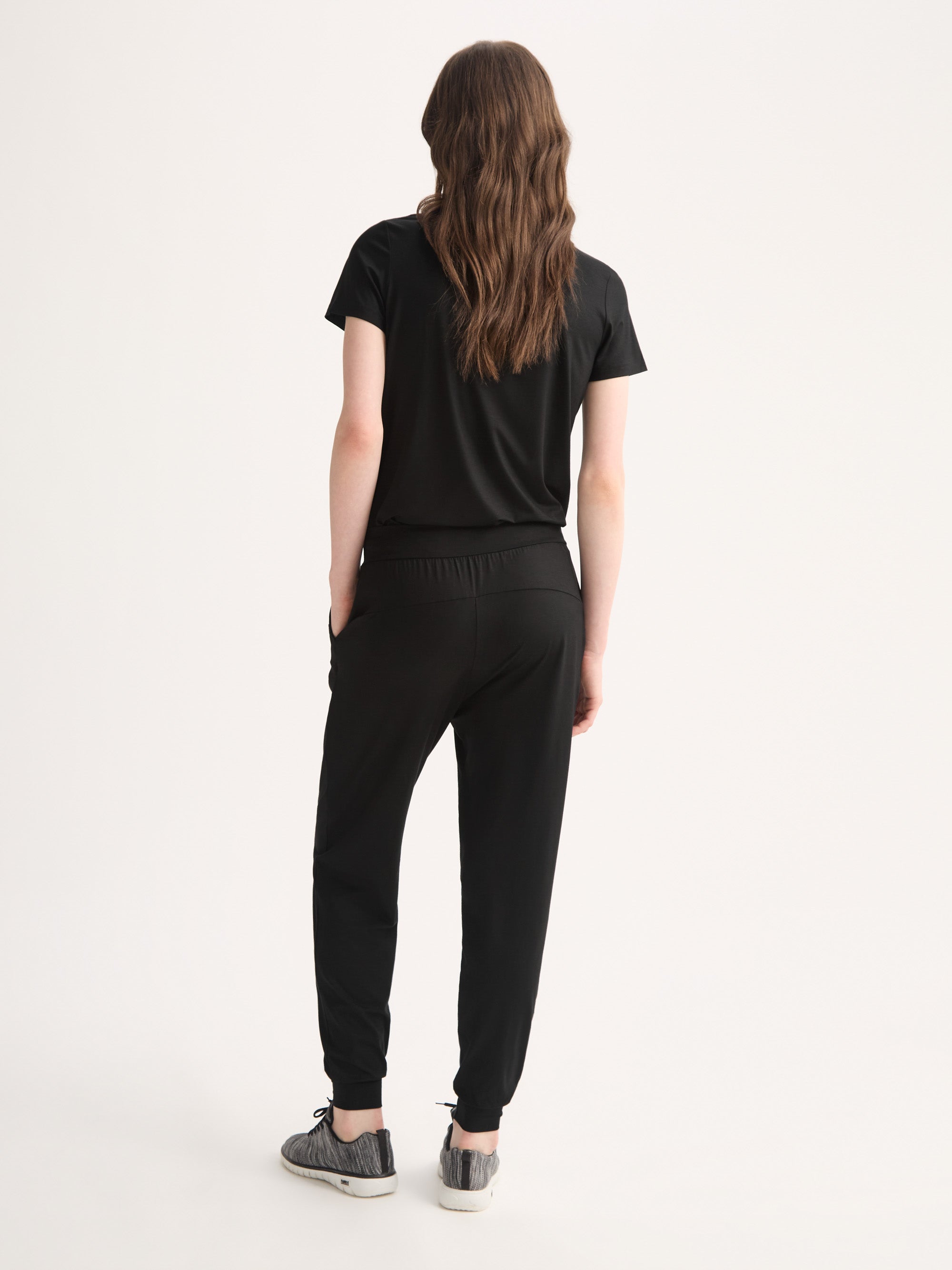 Women's Track Pants Basel Micro Modal Stretch Black