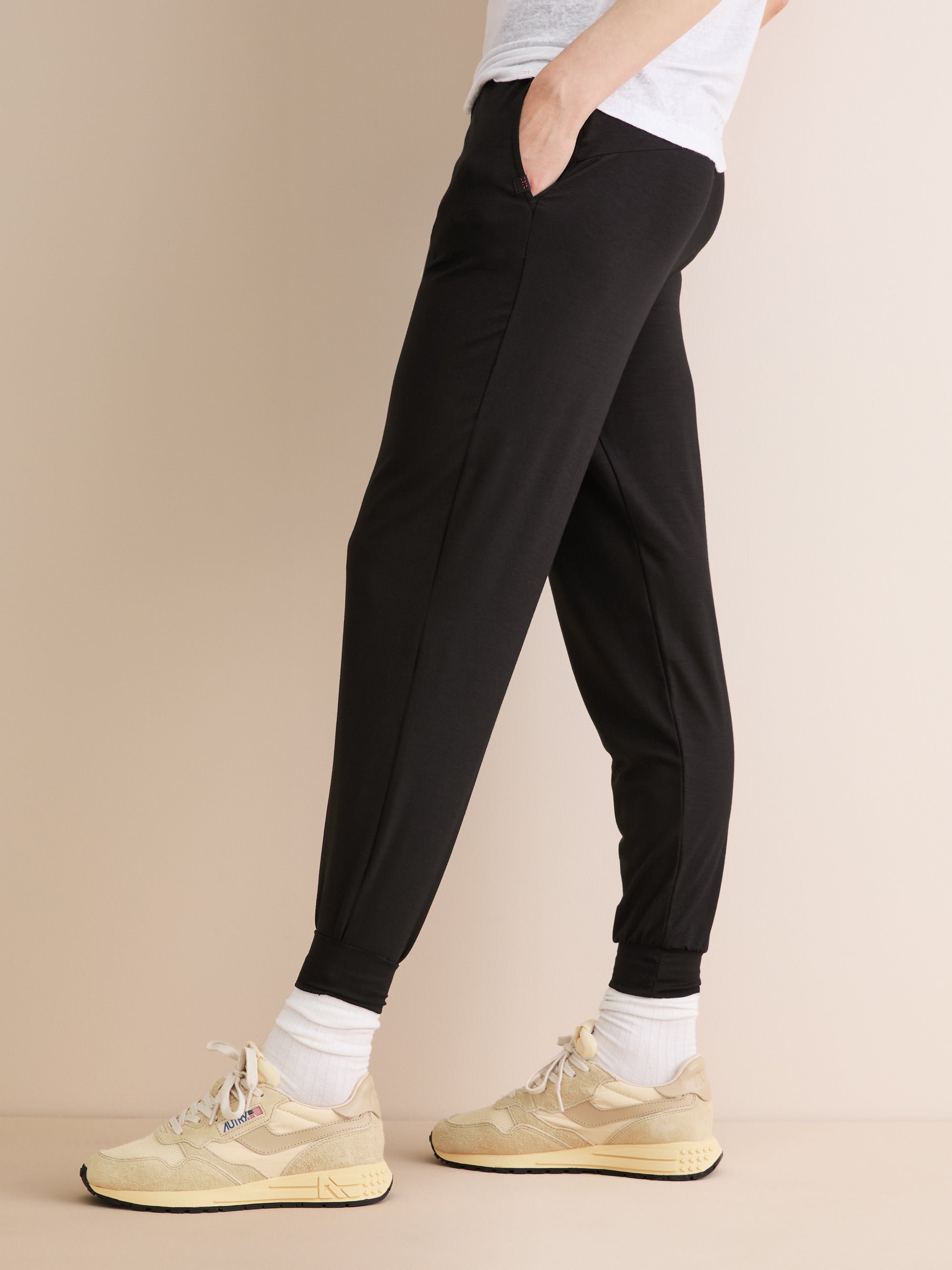 Women's Sweatpants Basel Micro Modal Stretch Black
