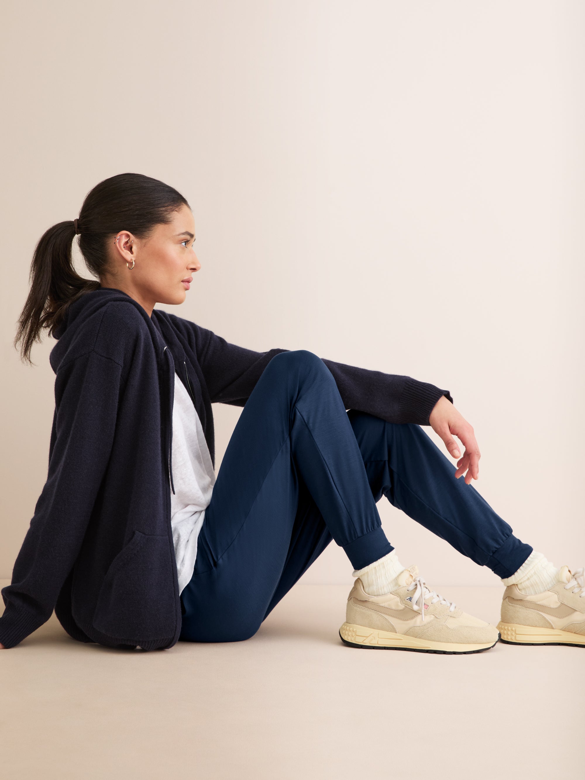 Women's Sweatpants Basel Micro Modal Stretch Navy