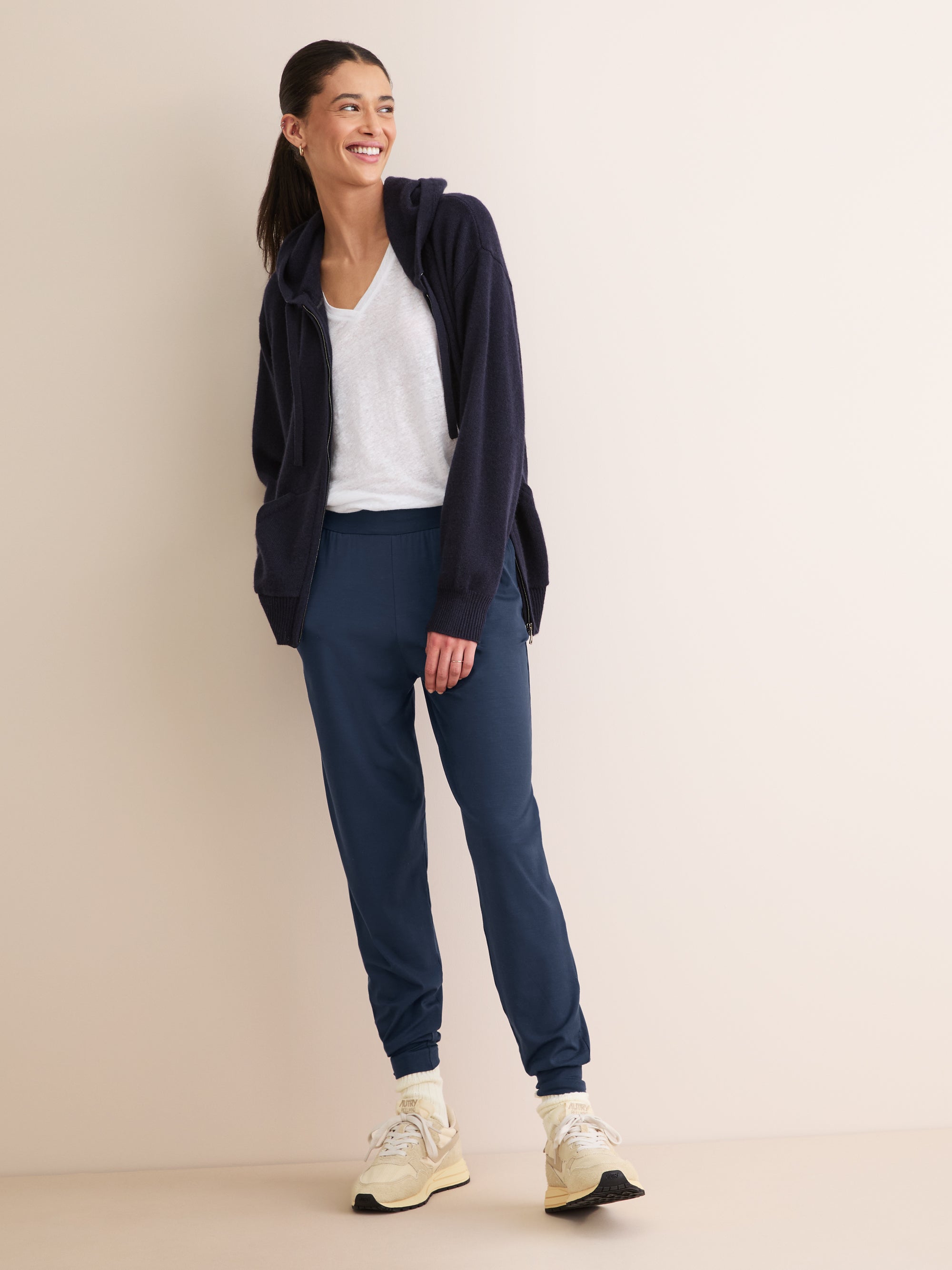 Women's Sweatpants Basel Micro Modal Stretch Navy