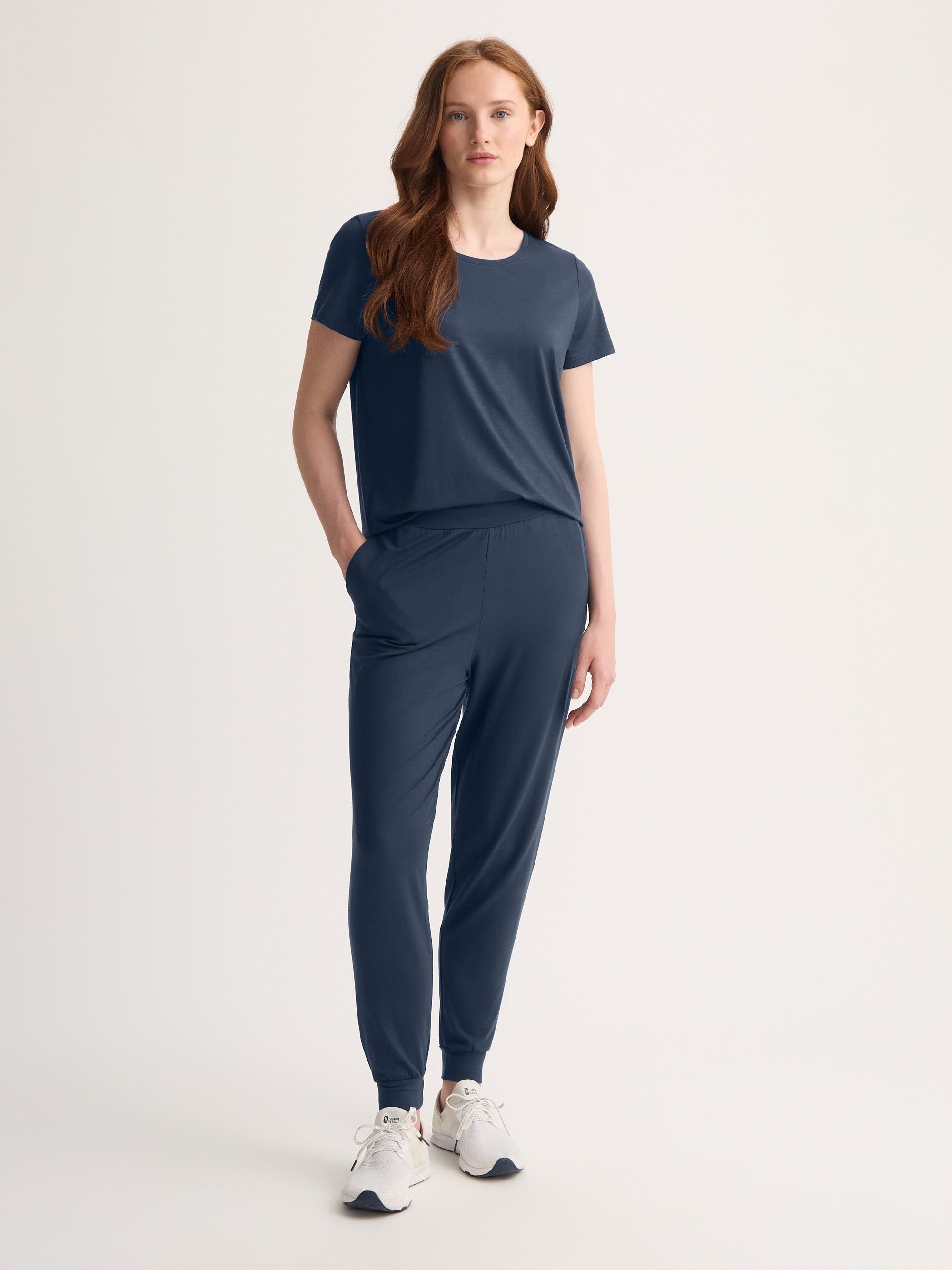Women's Track Pants Basel Micro Modal Stretch Navy