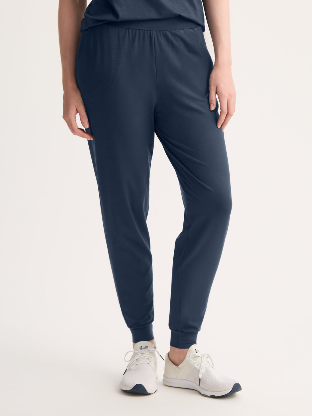 Basel Micro Modal Stretch Navy Women's Track Pants | Derek Rose