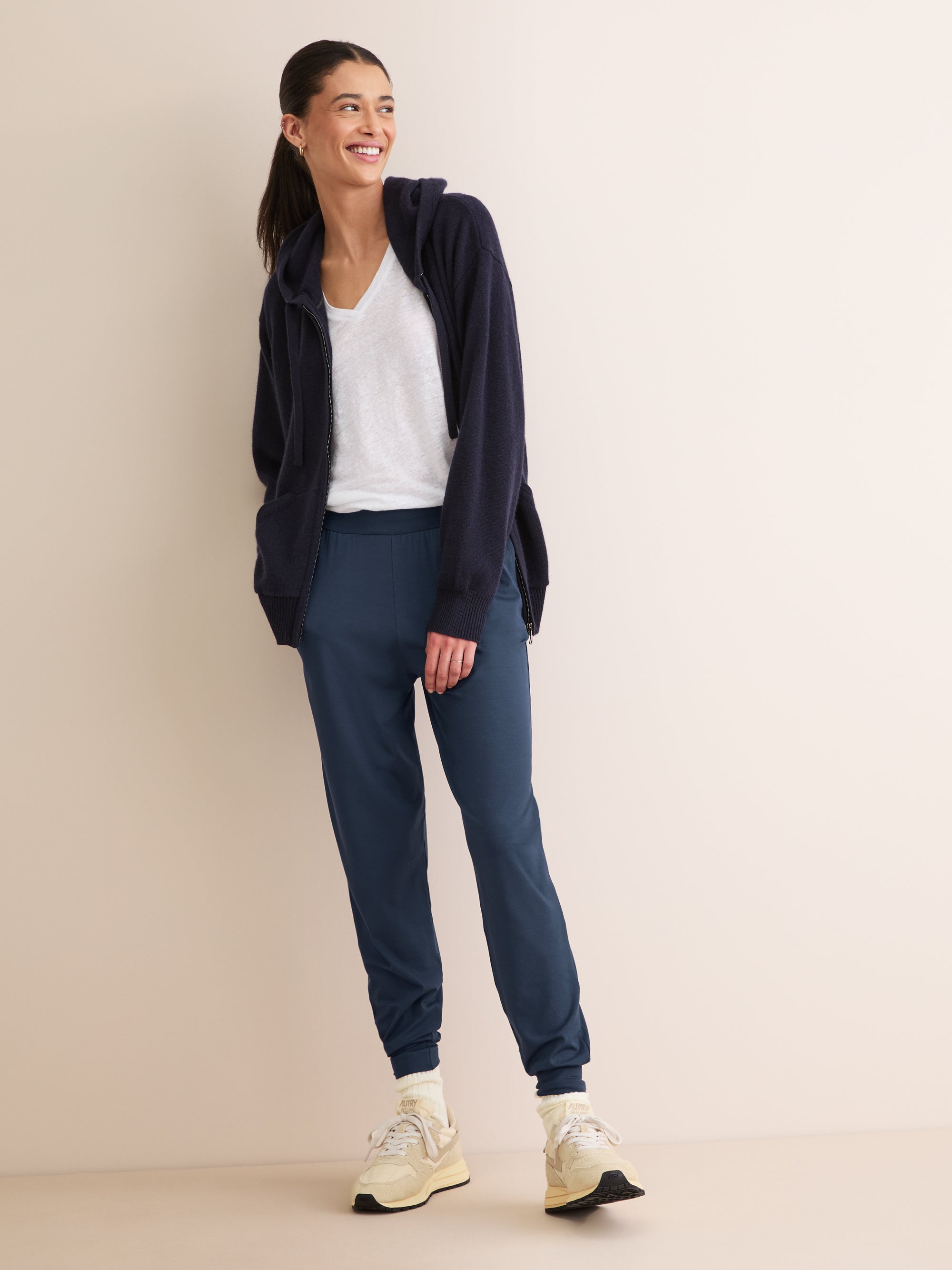 Women's Sweatpants Basel Micro Modal Stretch Navy