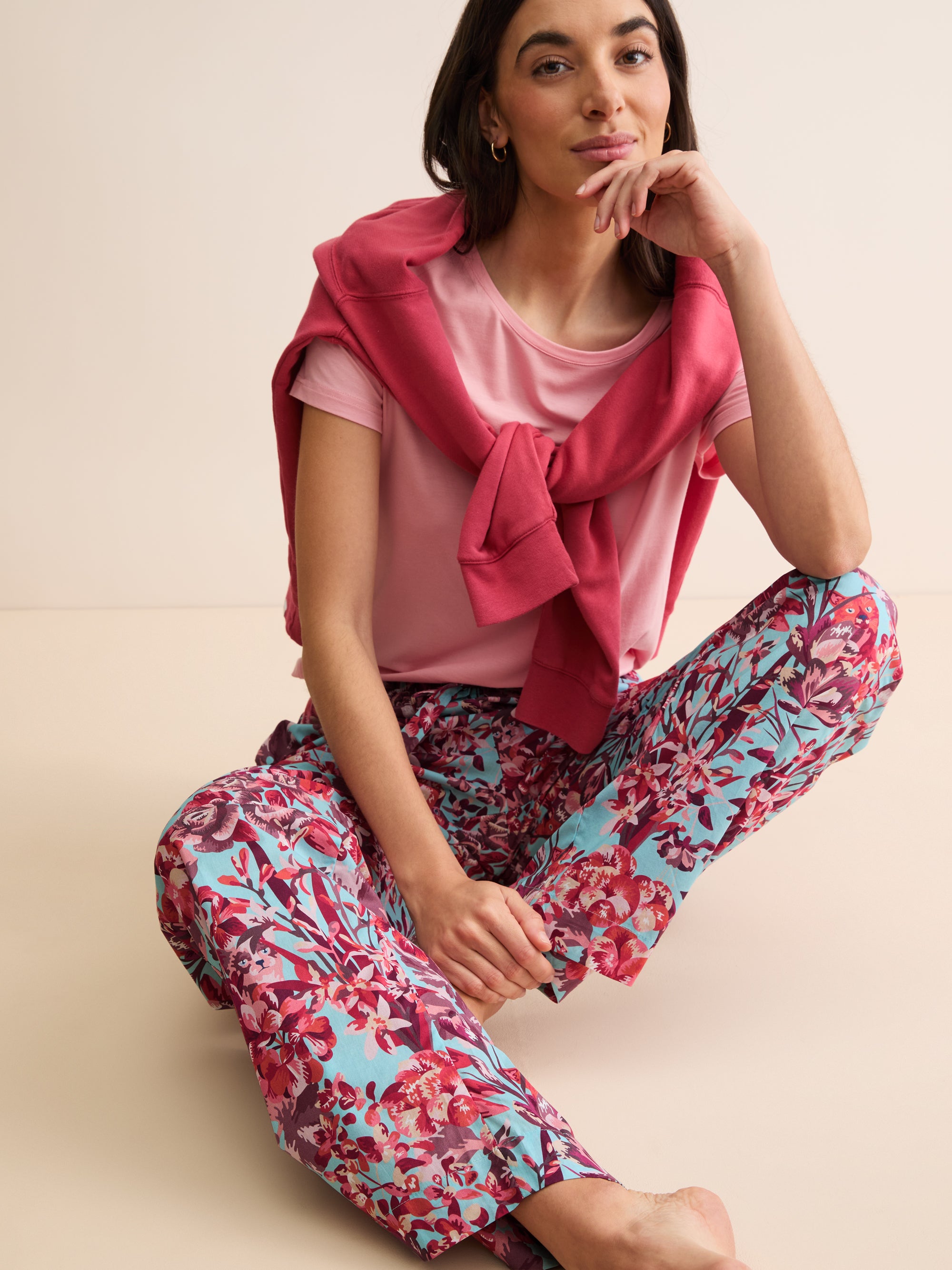 Women's Lounge Trousers London Garden Multi
