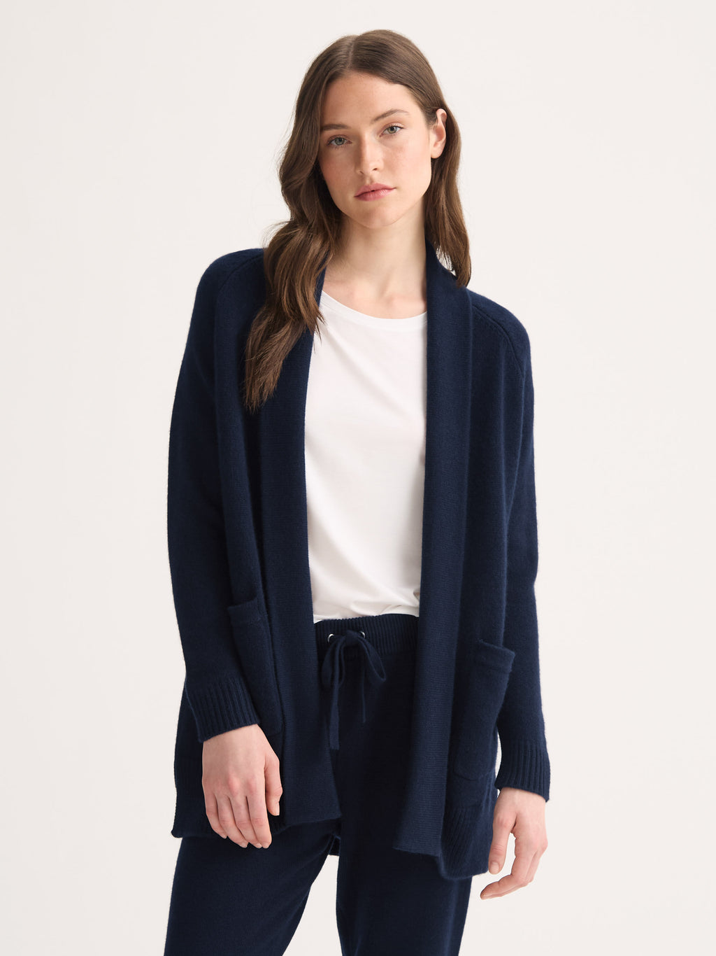 Nina Cashmere Navy Women's Cardigan | Derek Rose