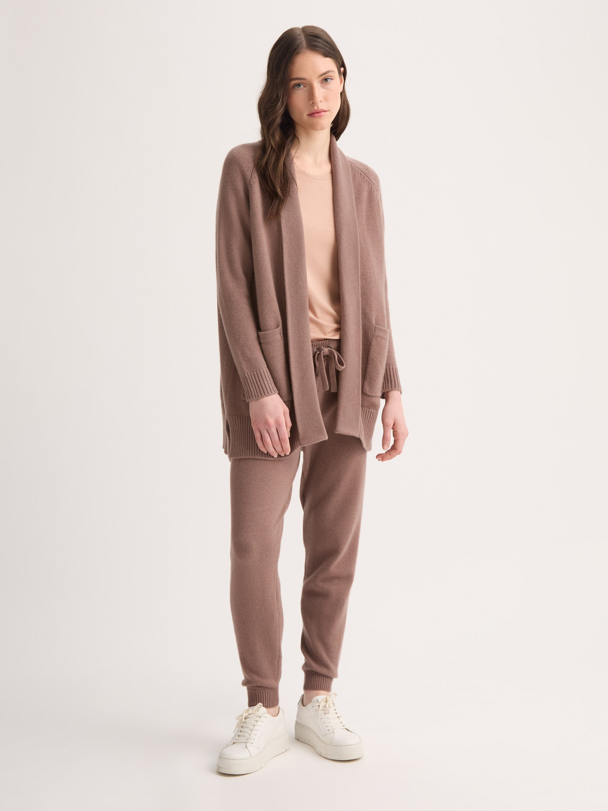Women's Cardigan Nina Cashmere Rosewood