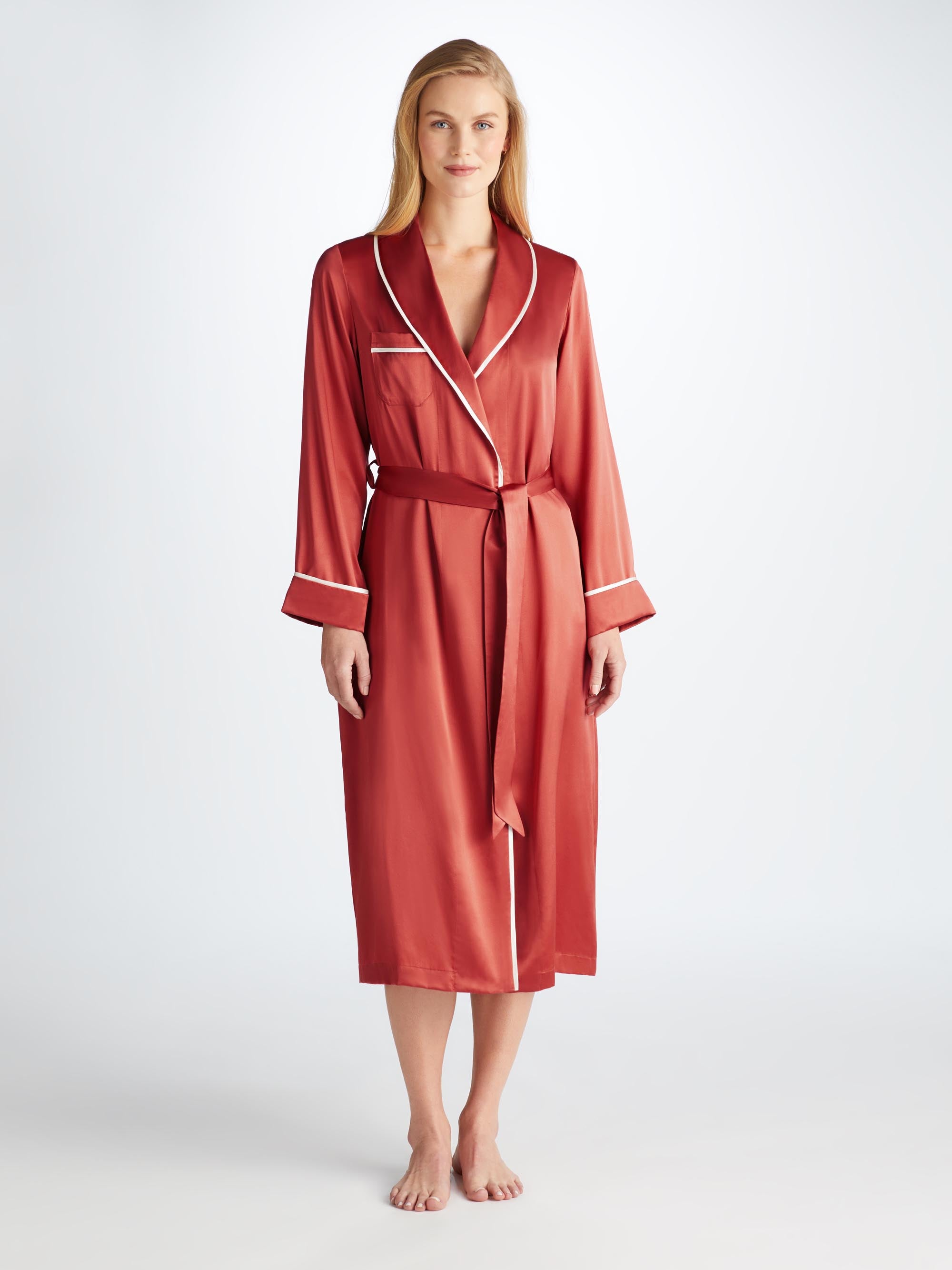 Women s Silk Dressing Gowns Lades Silk Robes Derek Rose