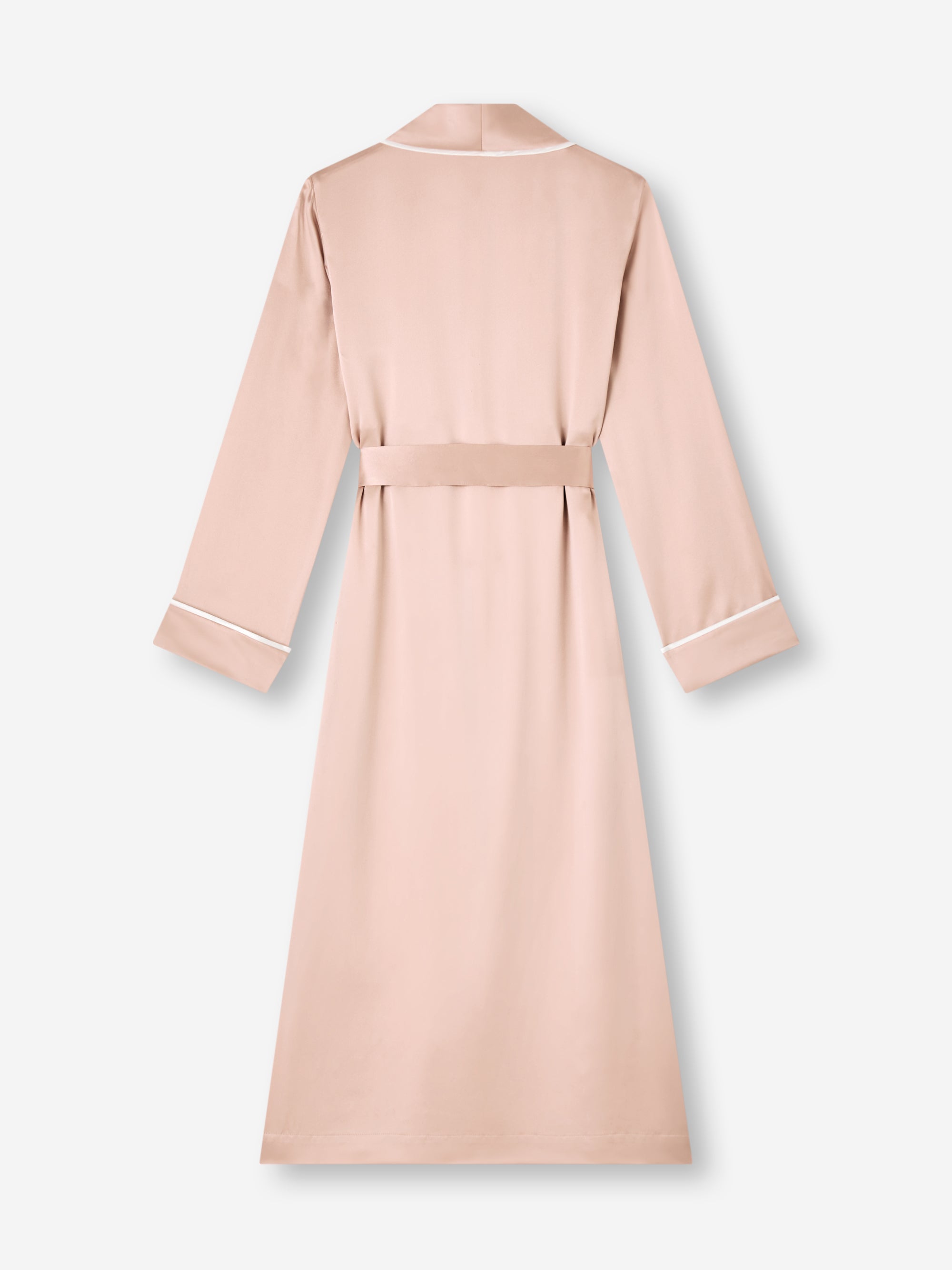 Women's Silk Dressing Gown Bailey Champagne Pink