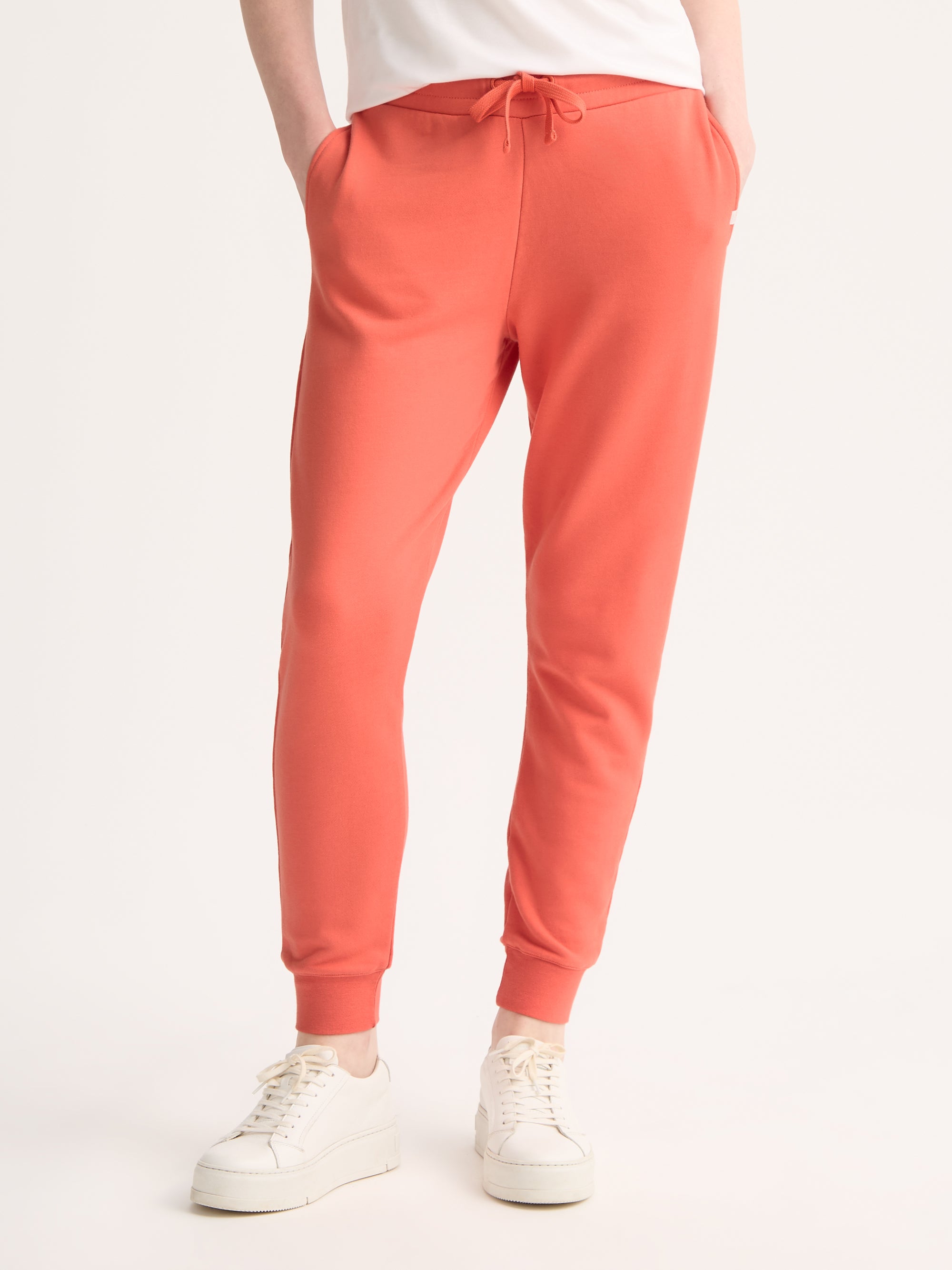 Women's Sweatpants Quinn Cotton Modal Coral Orange