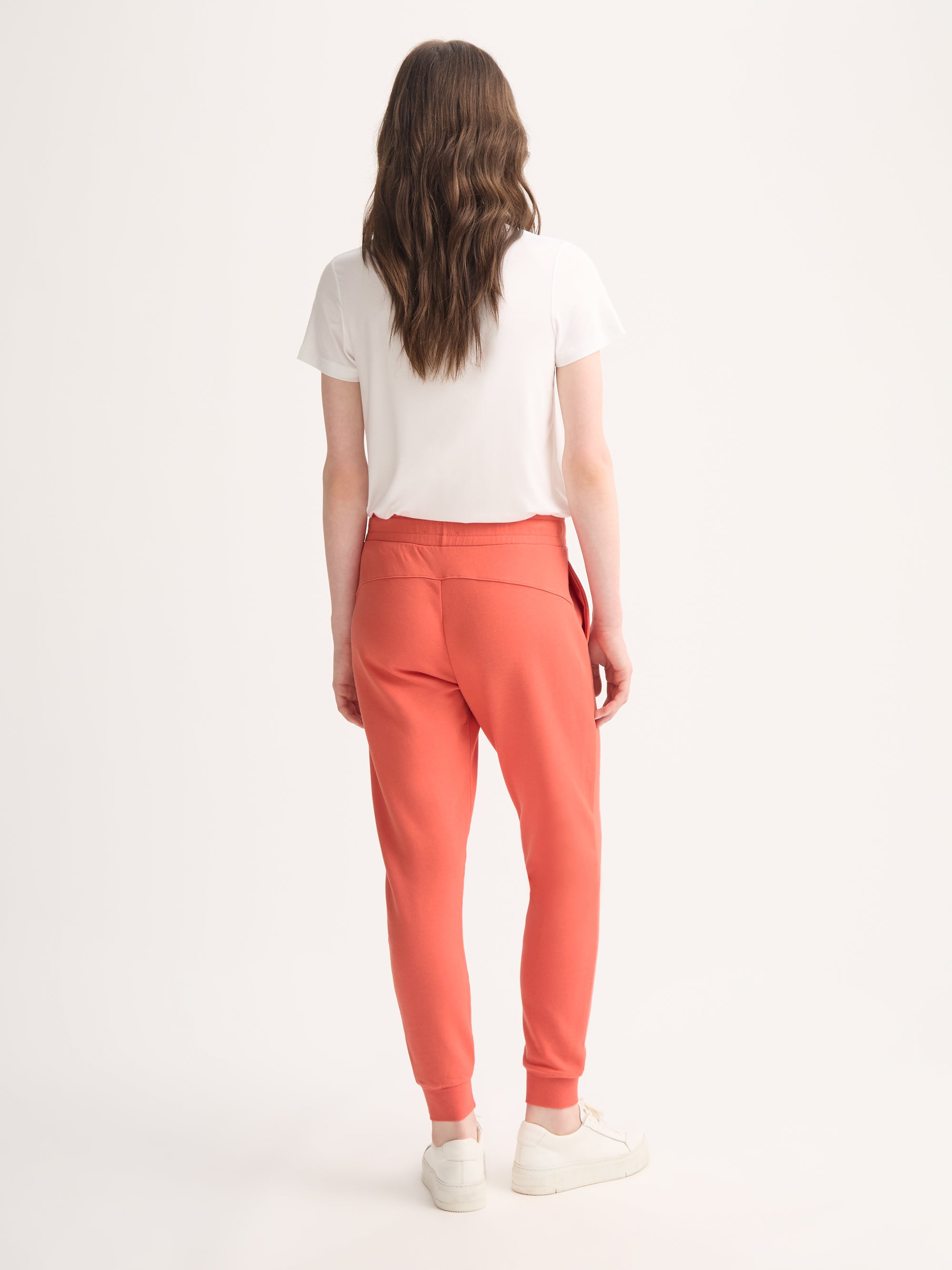 Women's Sweatpants Quinn Cotton Modal Coral Orange