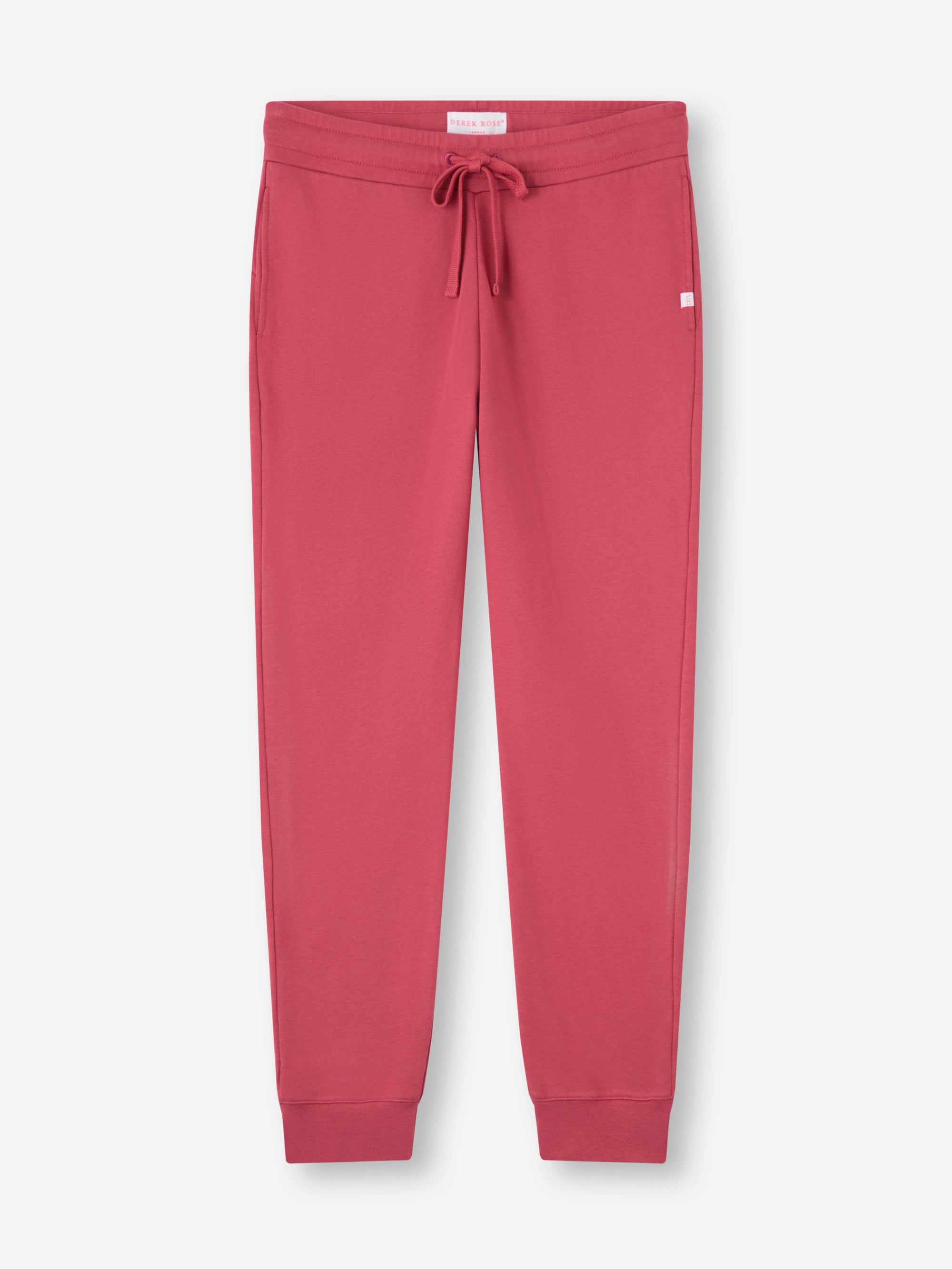 Women's Cuffed Sweatpants Quinn Cotton Modal Garnet Red