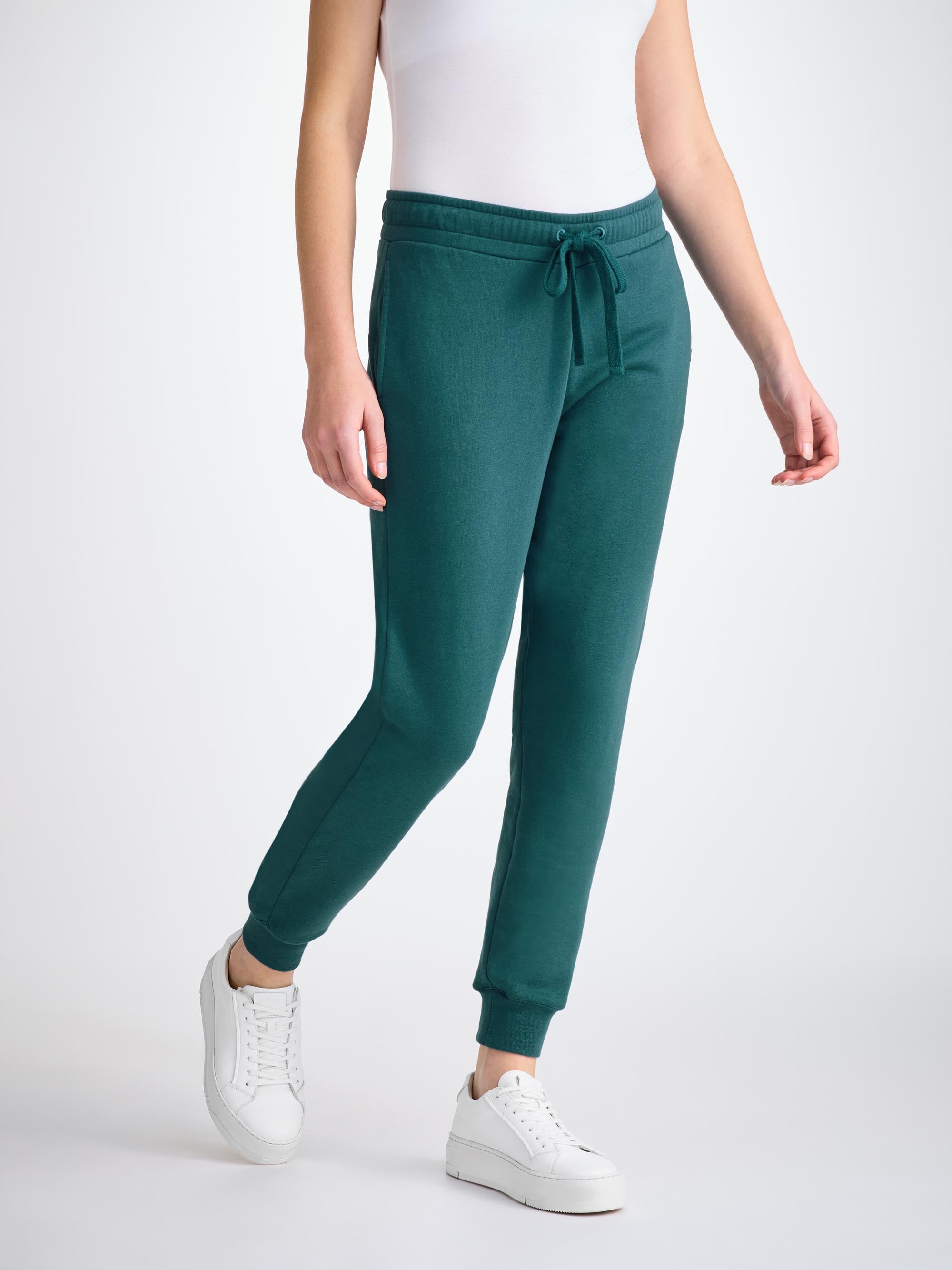 Women's Sweatpants Quinn Cotton Modal Pine Green