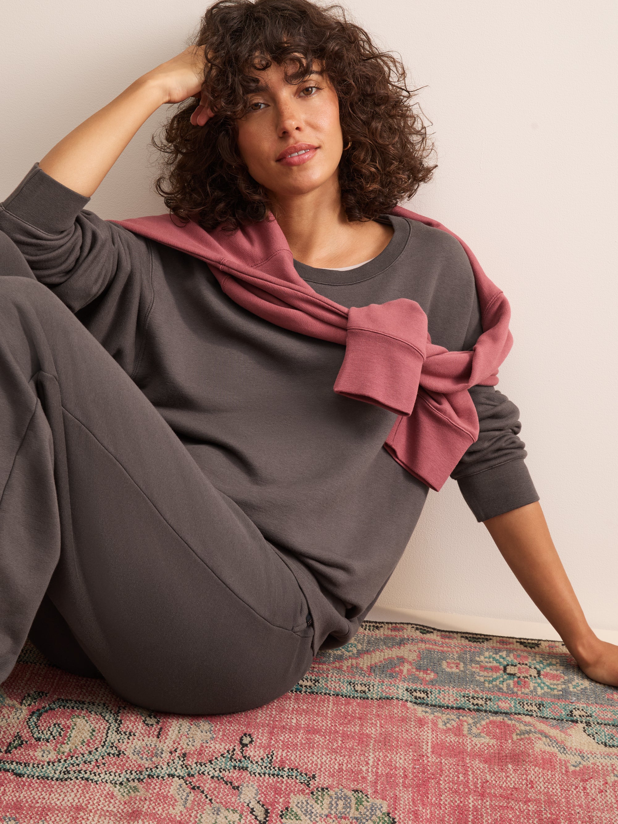 Harley Cotton Modal Sweatshirt Espresso Brown