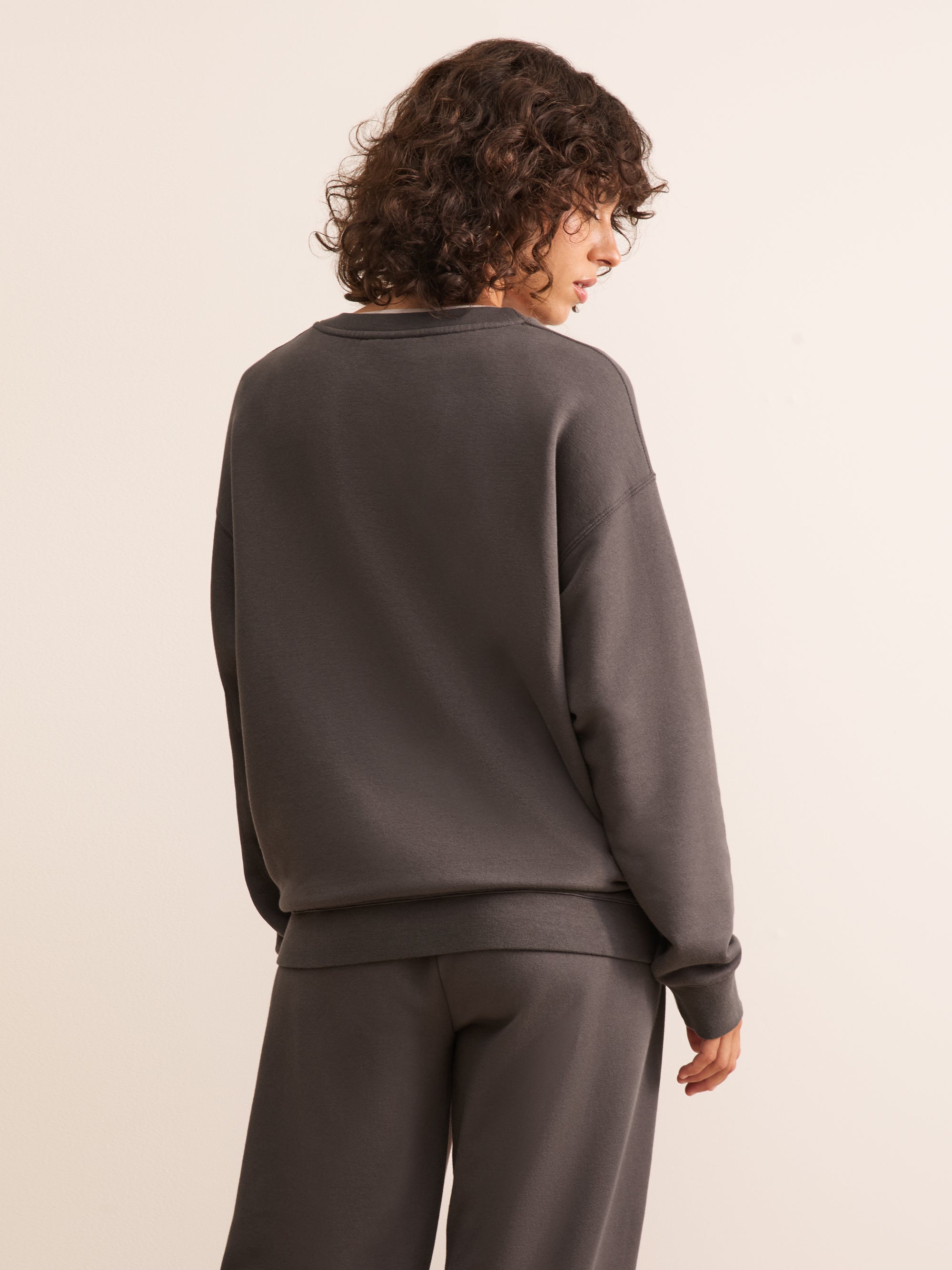 Harley Cotton Modal Sweatshirt Espresso Brown