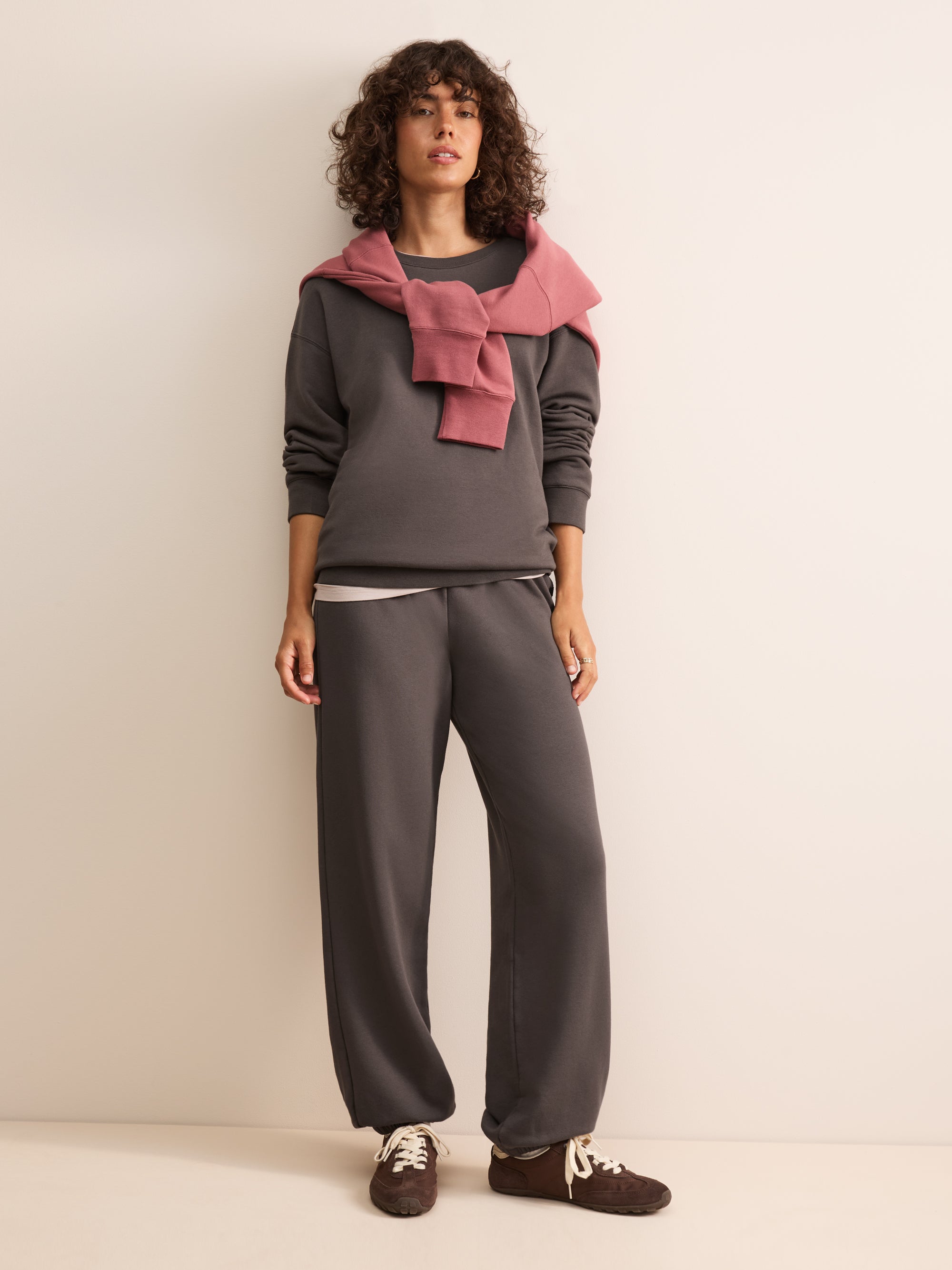 Harley Cotton Modal Sweatshirt Espresso Brown