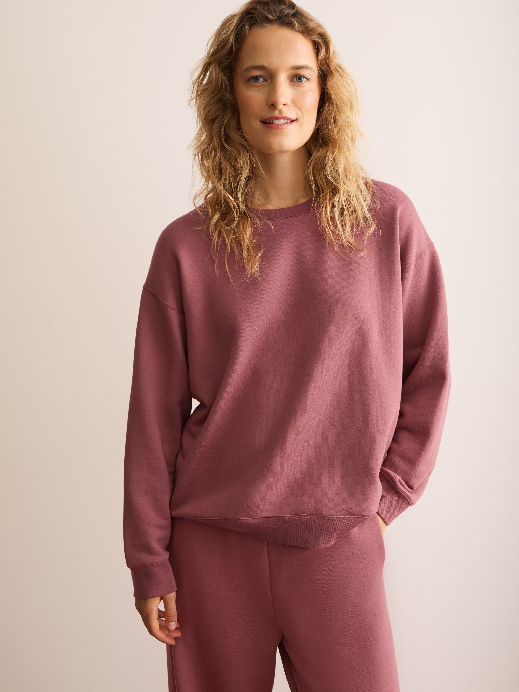 Harley Cotton Modal Sweatshirt Dusty Rose
