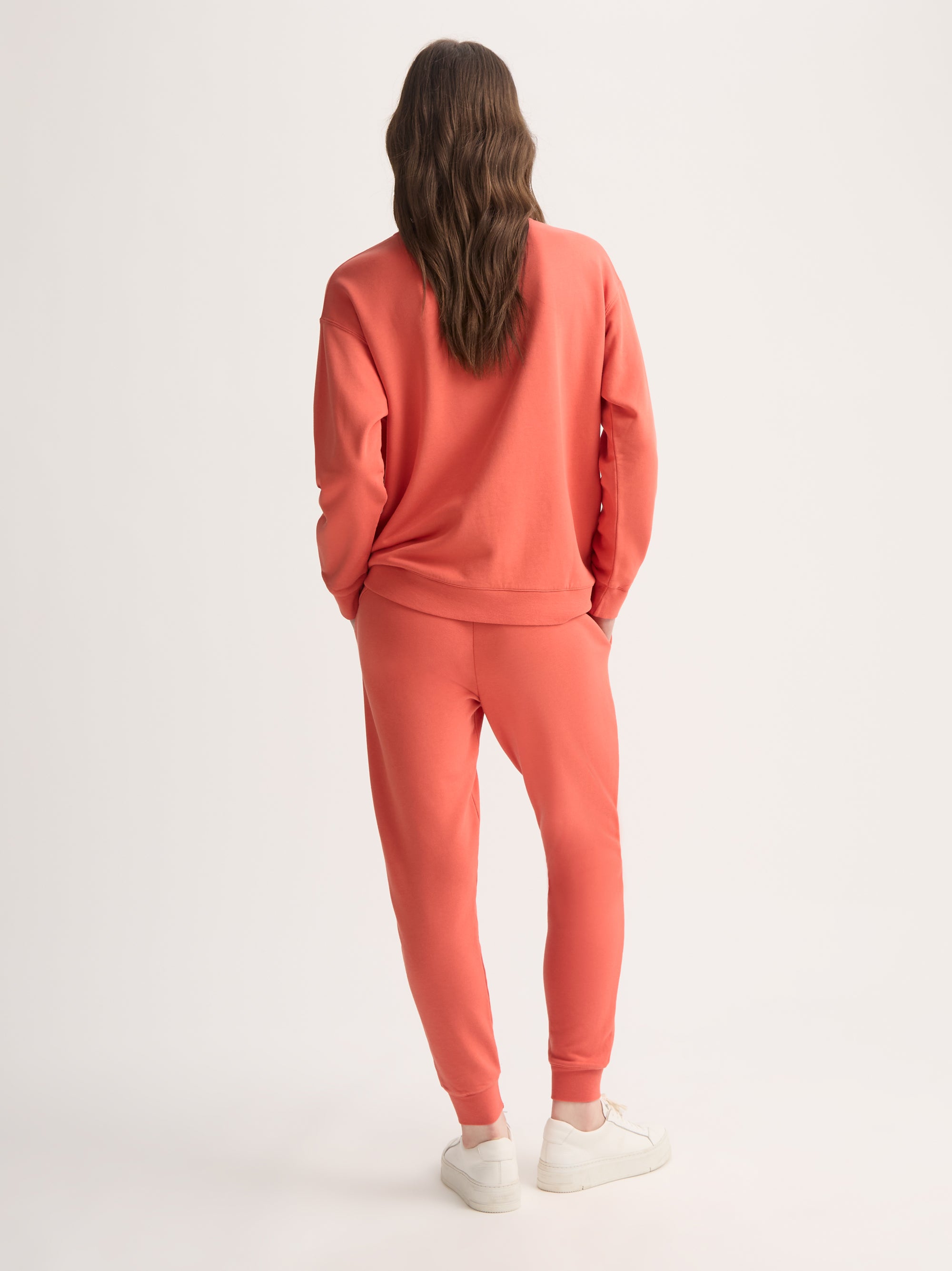 Women's Sweatshirt Quinn Cotton Modal Coral Orange