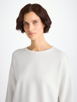 Women's Sweatshirt Quinn Cotton Modal White
