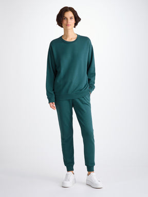 Women's Sweatshirt Quinn Cotton Modal Pine Green