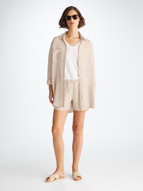 Women's Shirt Sicily Linen Sand