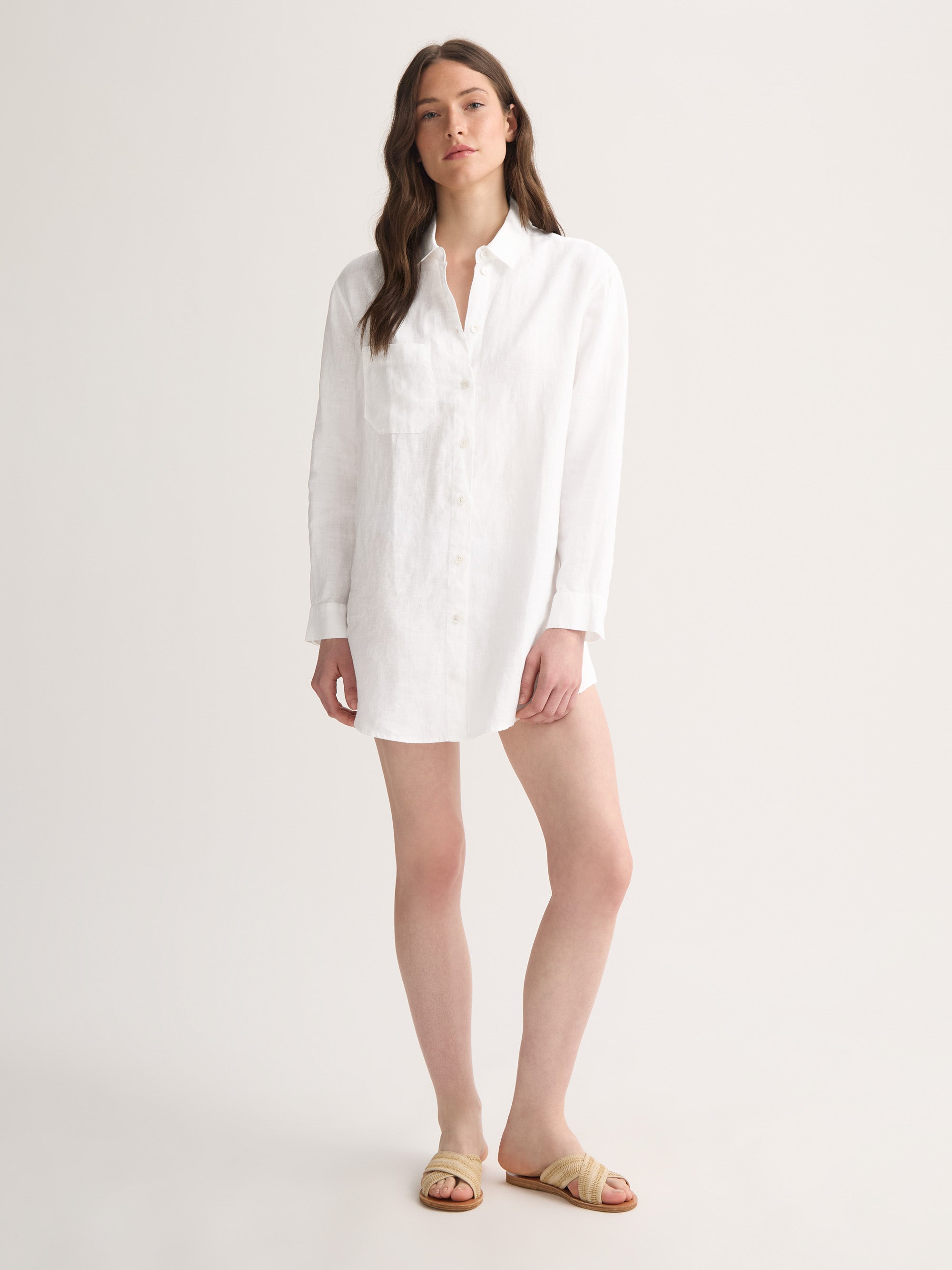 Women's Shirt Sicily Linen White