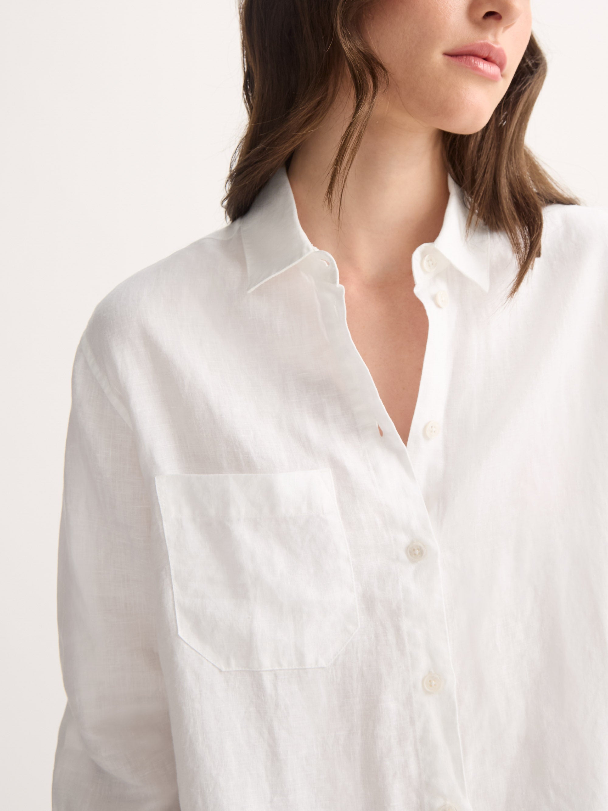 Women's Shirt Sicily Linen White