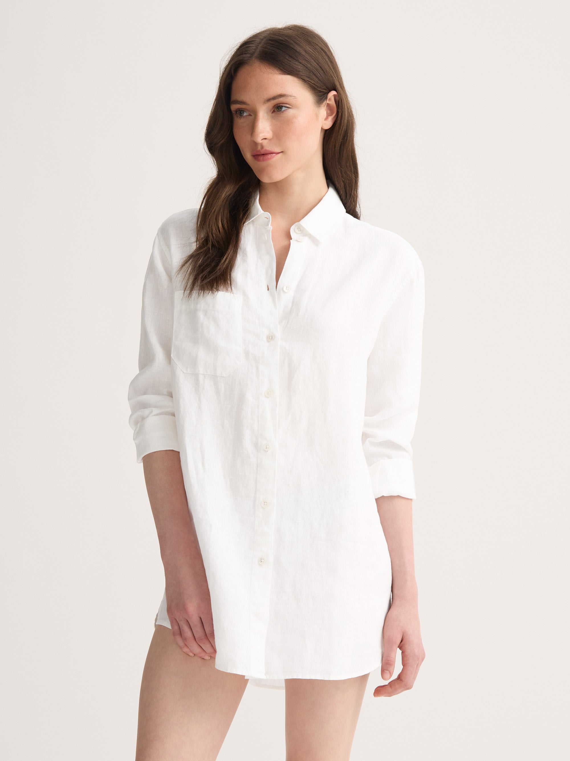 Women's Shirt Sicily Linen White