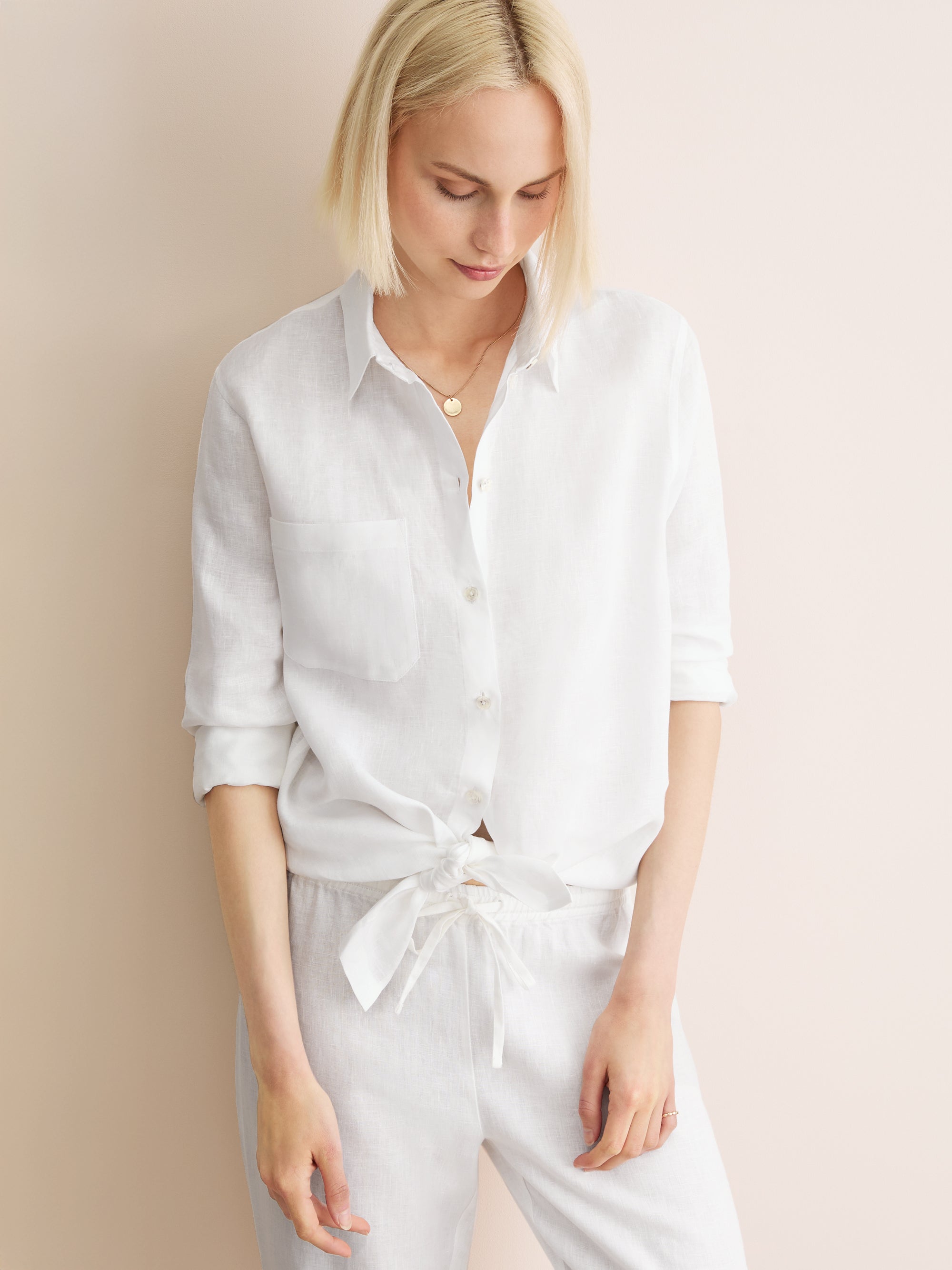 Women's Shirt Sicily Linen White