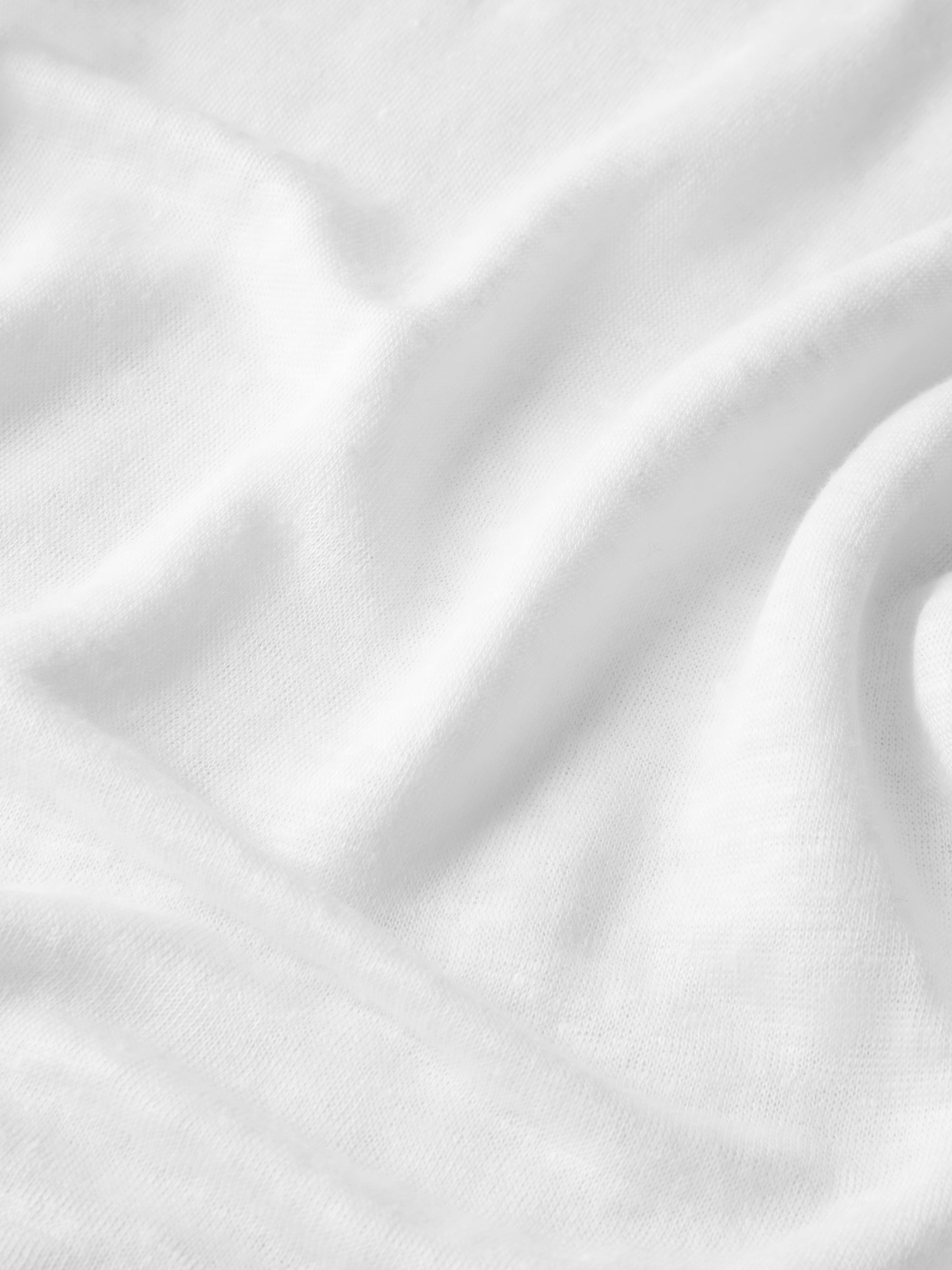 Jordan Linen V-Neck T-Shirt White