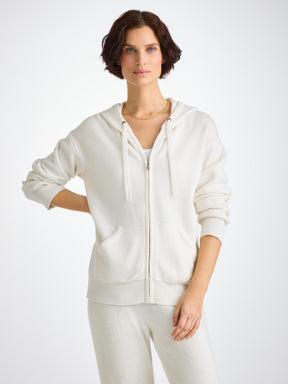Women's Hoodie Daphne Cashmere White