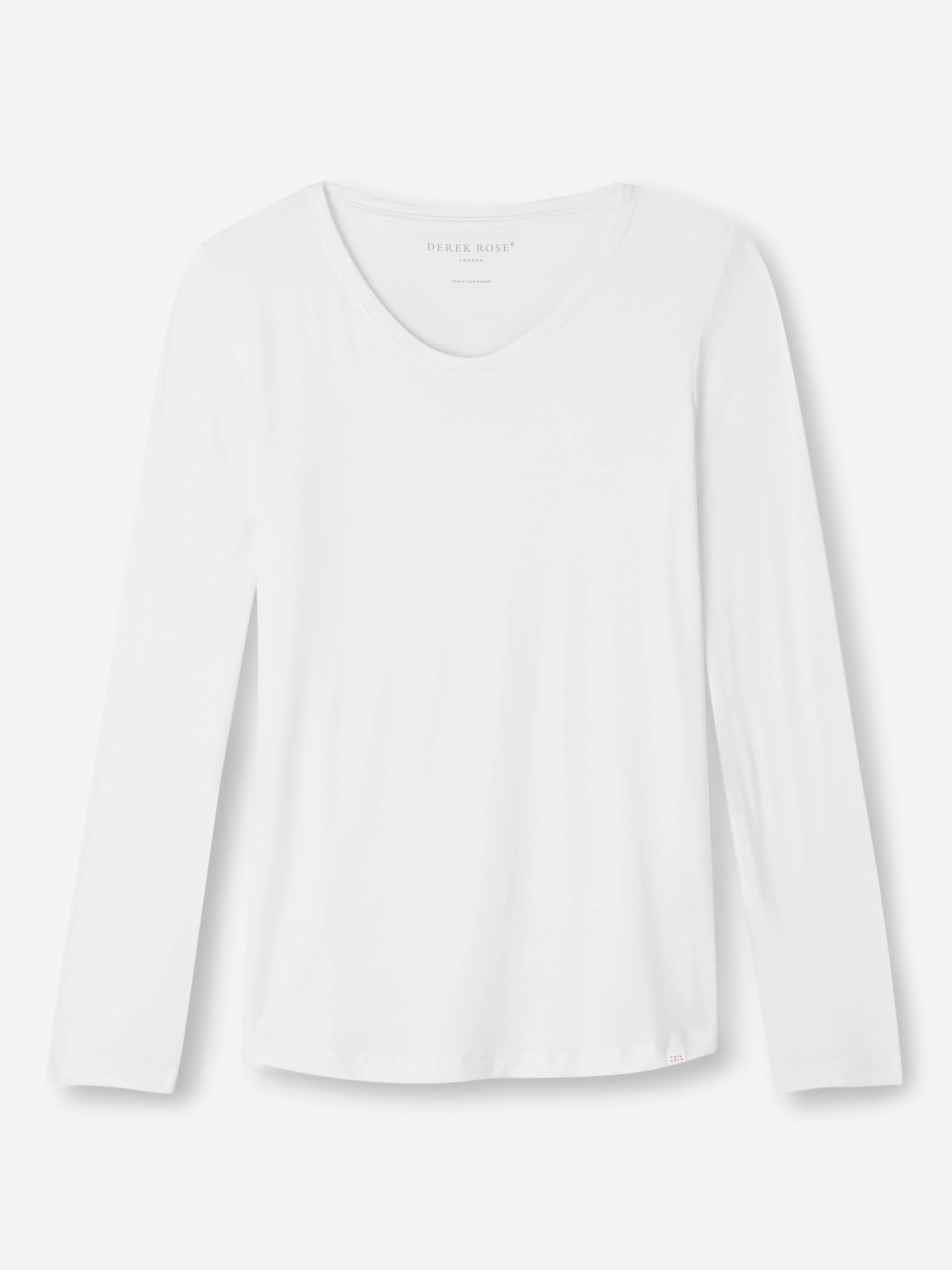 Women's Long Sleeve T-Shirt Lara Micro Modal Stretch White