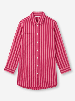 Women's Nightshirt Capri 25 Cotton Batiste Pink