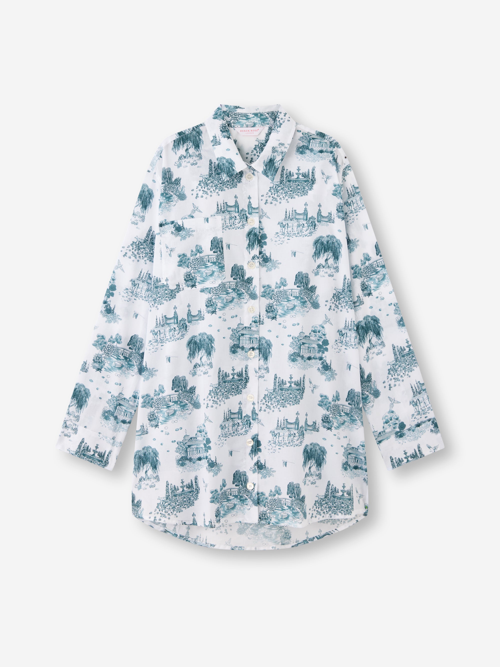 Women's Nightshirt London Toile White