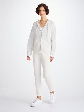 Women's Hoodie Quinn Cotton Modal White