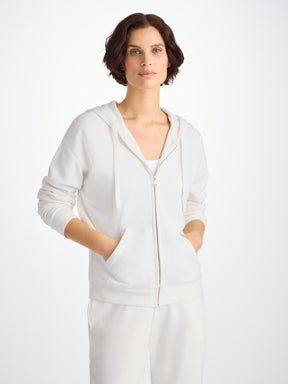 Women's Hoodie Quinn Cotton Modal White