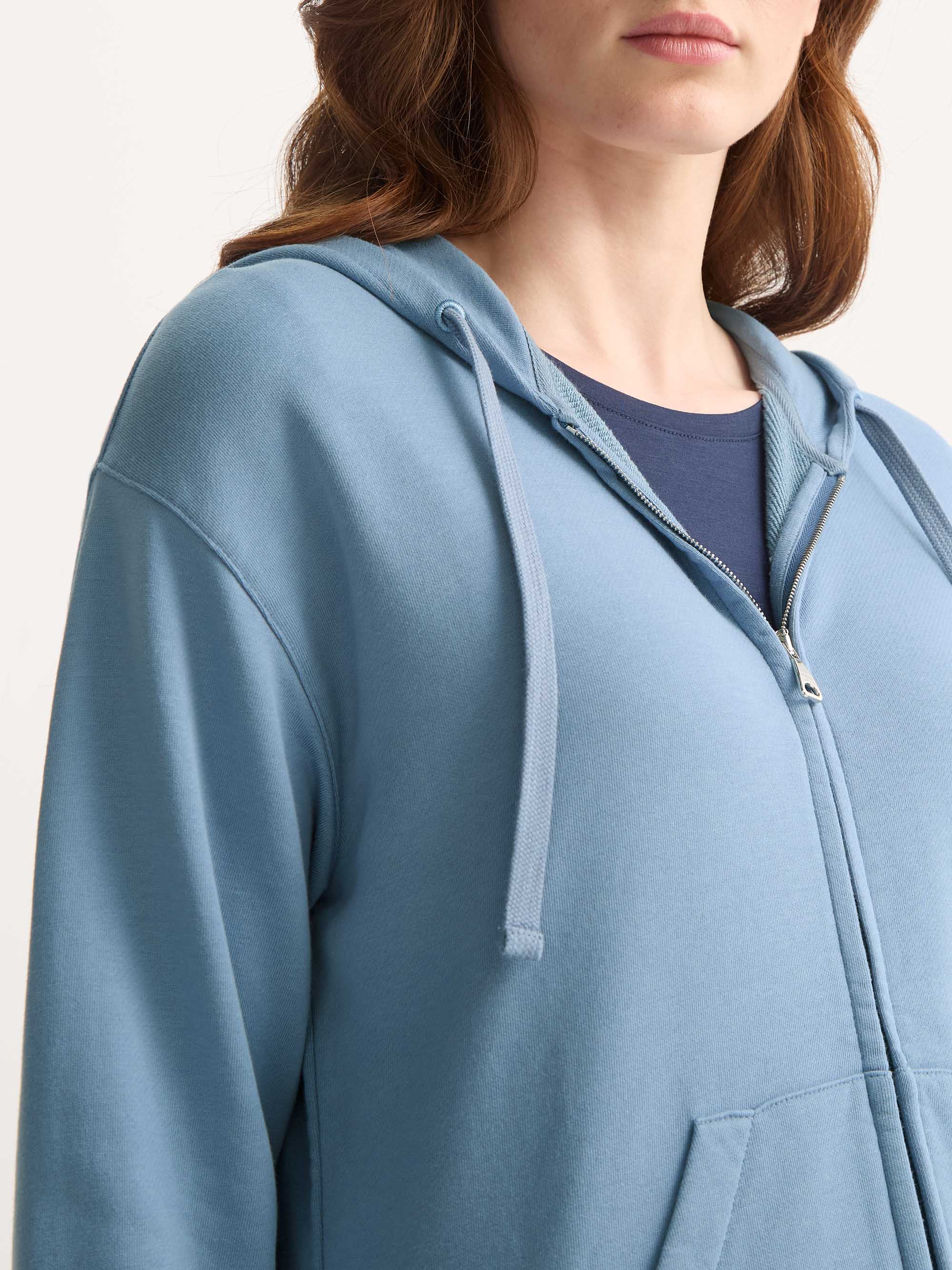 Women's Hoodie Quinn Cotton Modal Soft Denim Blue