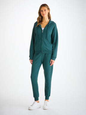 Women's Hoodie Quinn Cotton Modal Pine Green