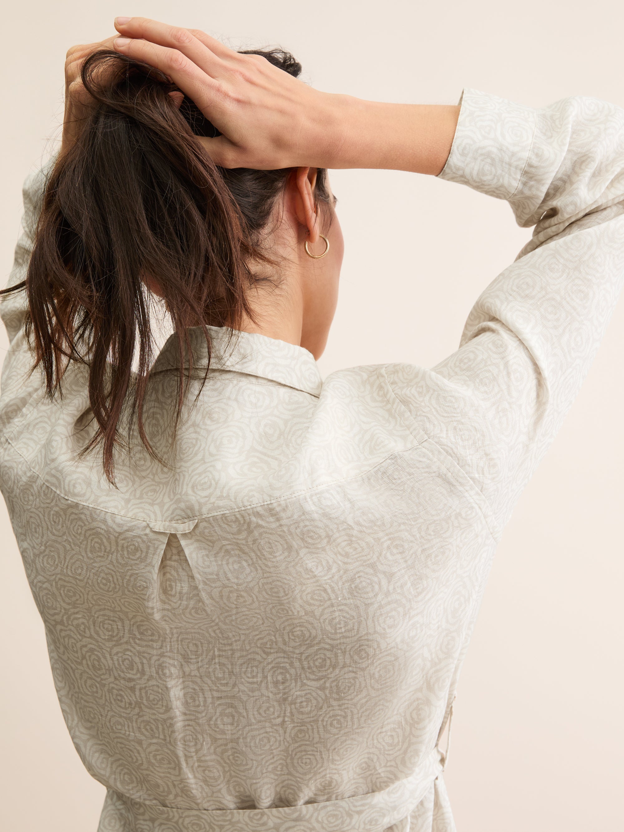 Women's Dress Milan Linen Rose Sand