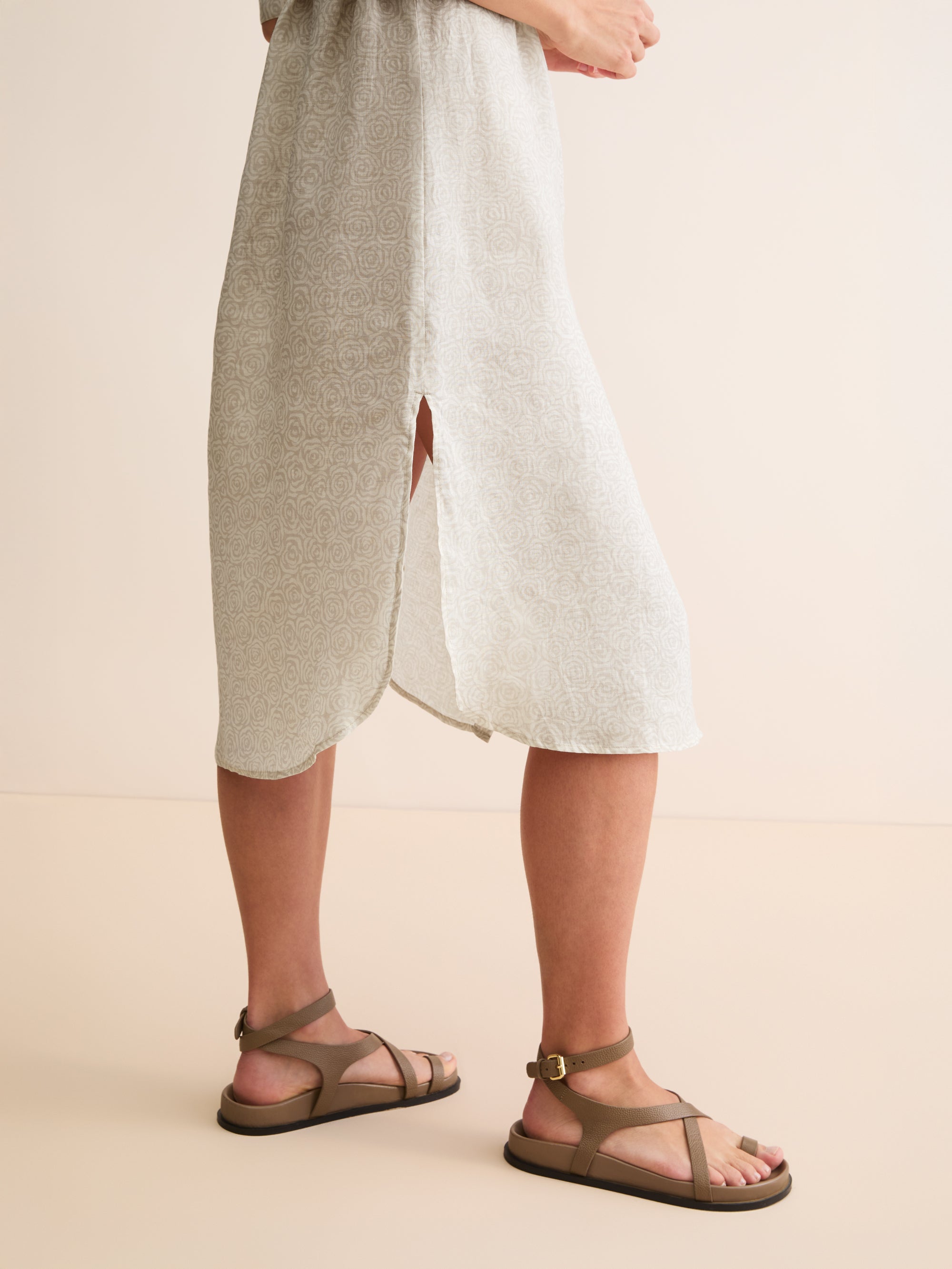 Women's Dress Milan Linen Rose Sand