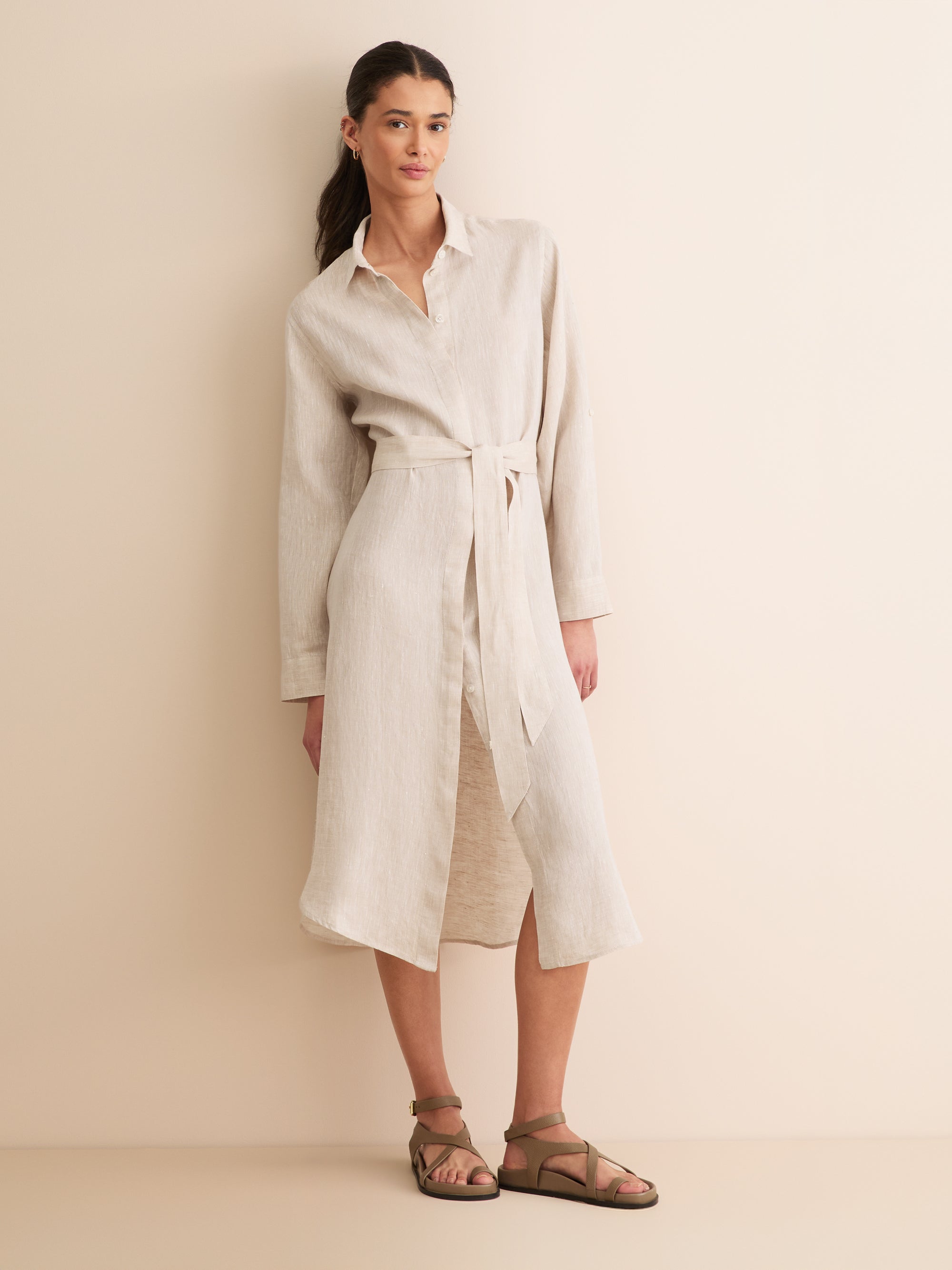 Sicily Linen Dress Sand