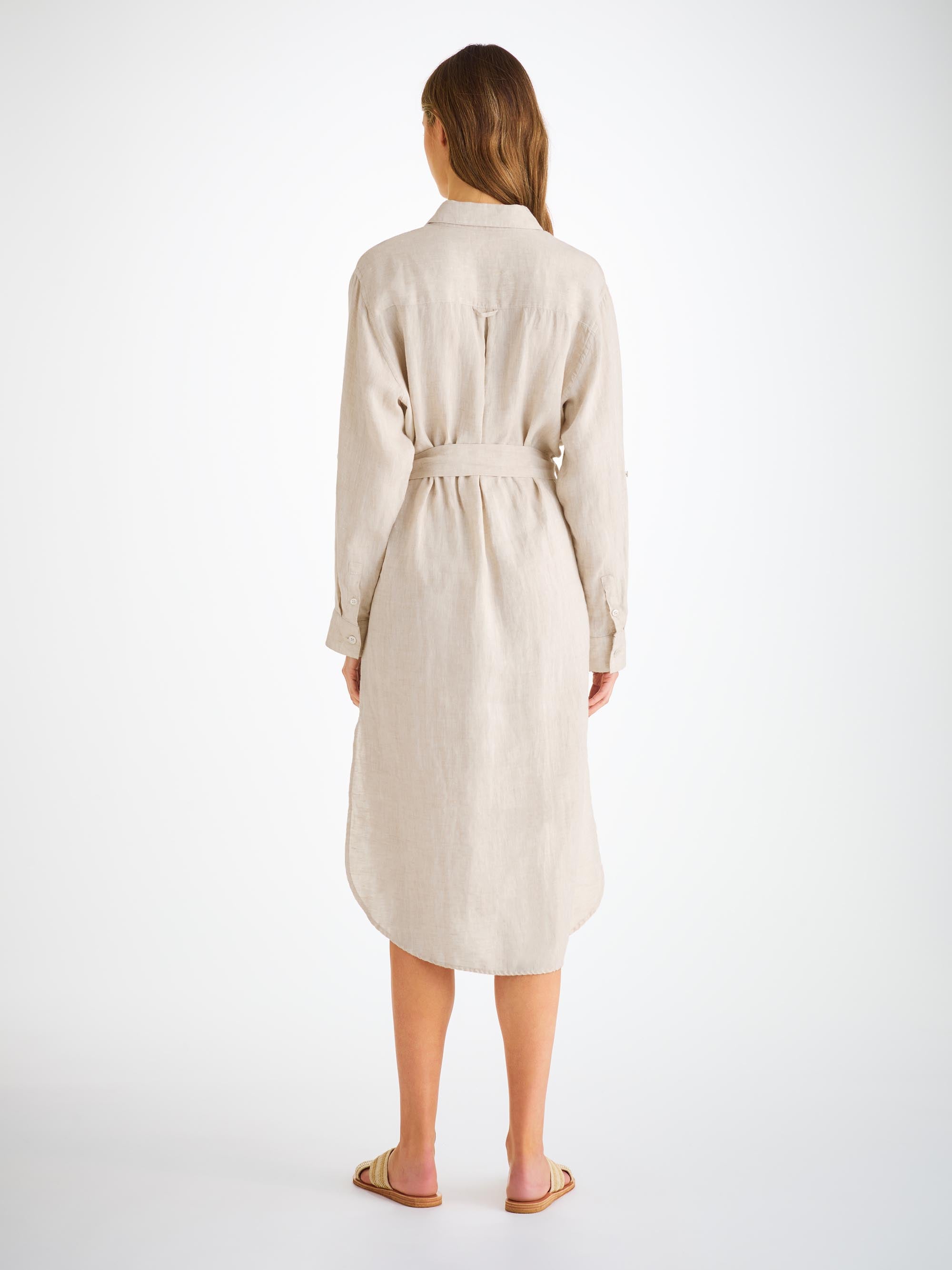 Women's Dress Sicily Linen Sand