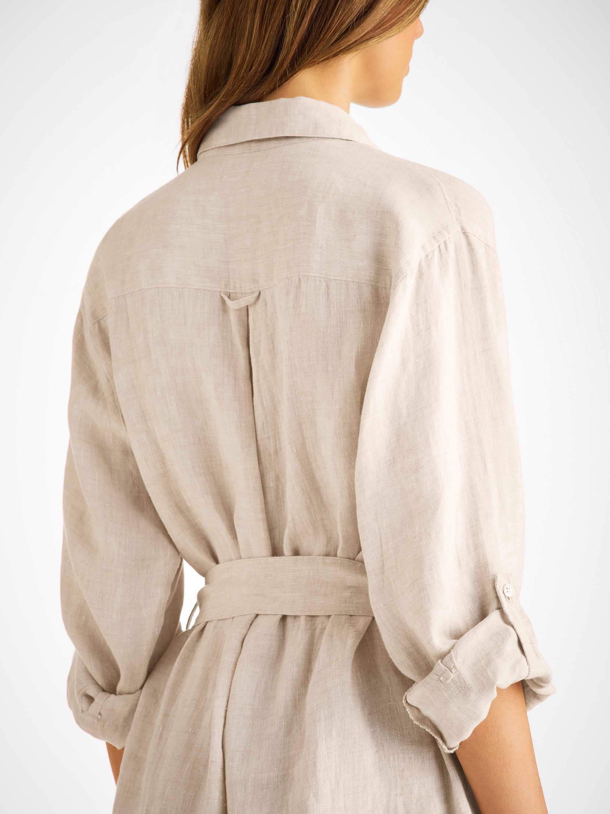 Women's Dress Sicily Linen Sand