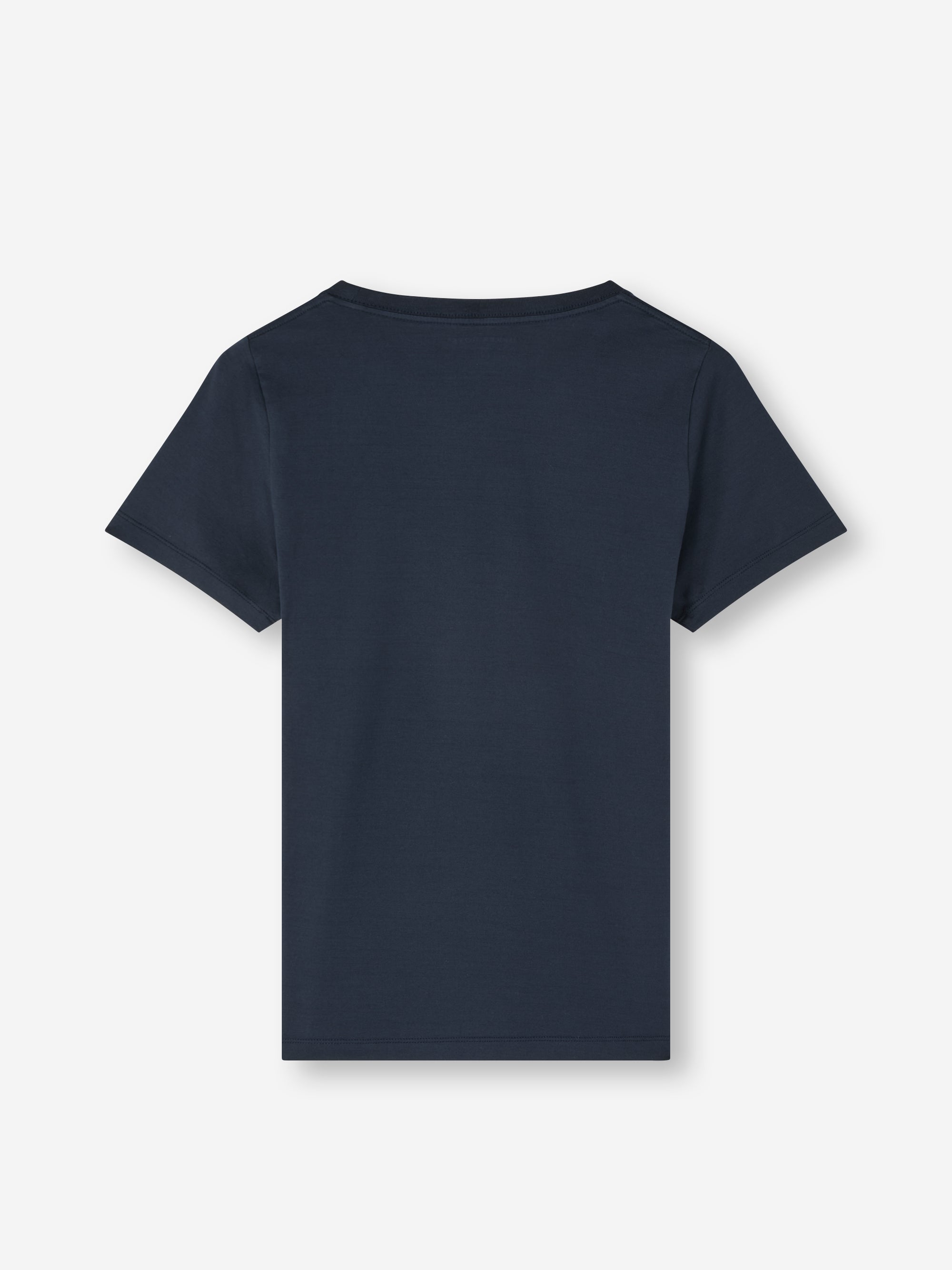 Women's Crew Neck T-Shirt Cotton Navy Blue