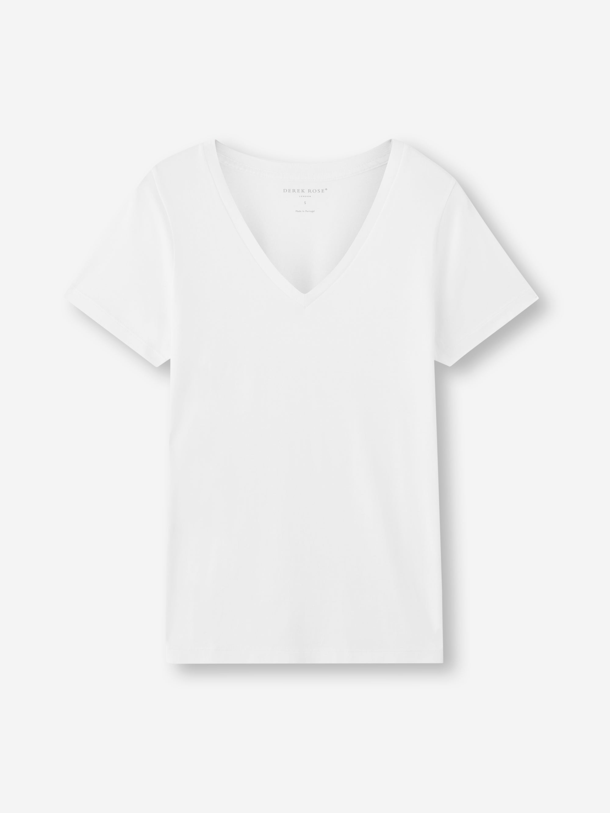 Women's V-Neck T-Shirt Cotton White