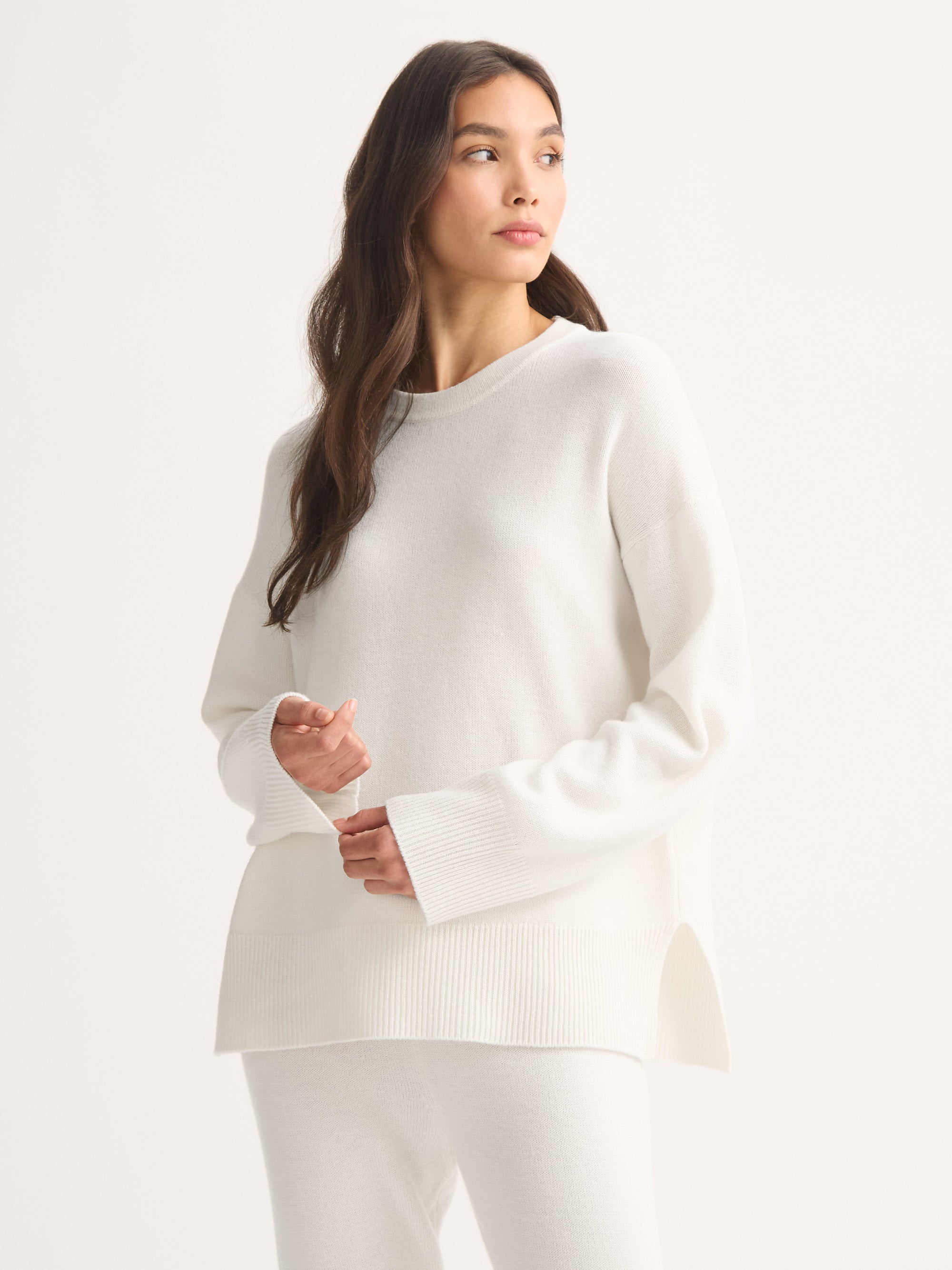 Daphne Cashmere Sweater White