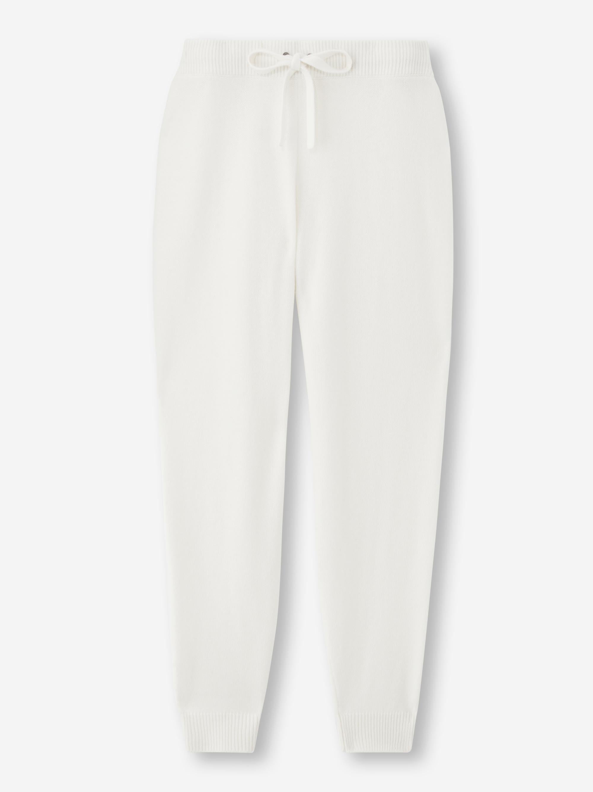 Women's Track Pants Daphne Cashmere White