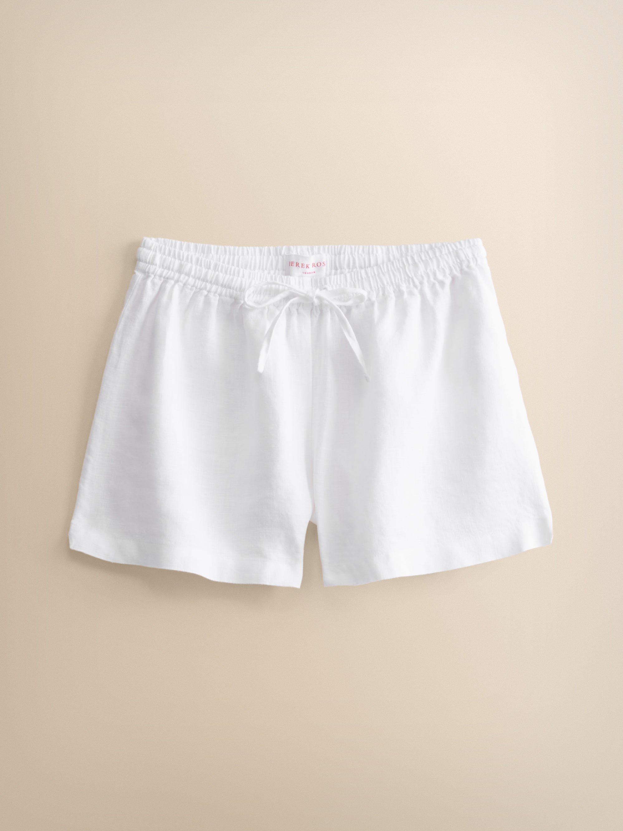 Women's White Linen Shorts – Soft Italian Linen | Derek Rose