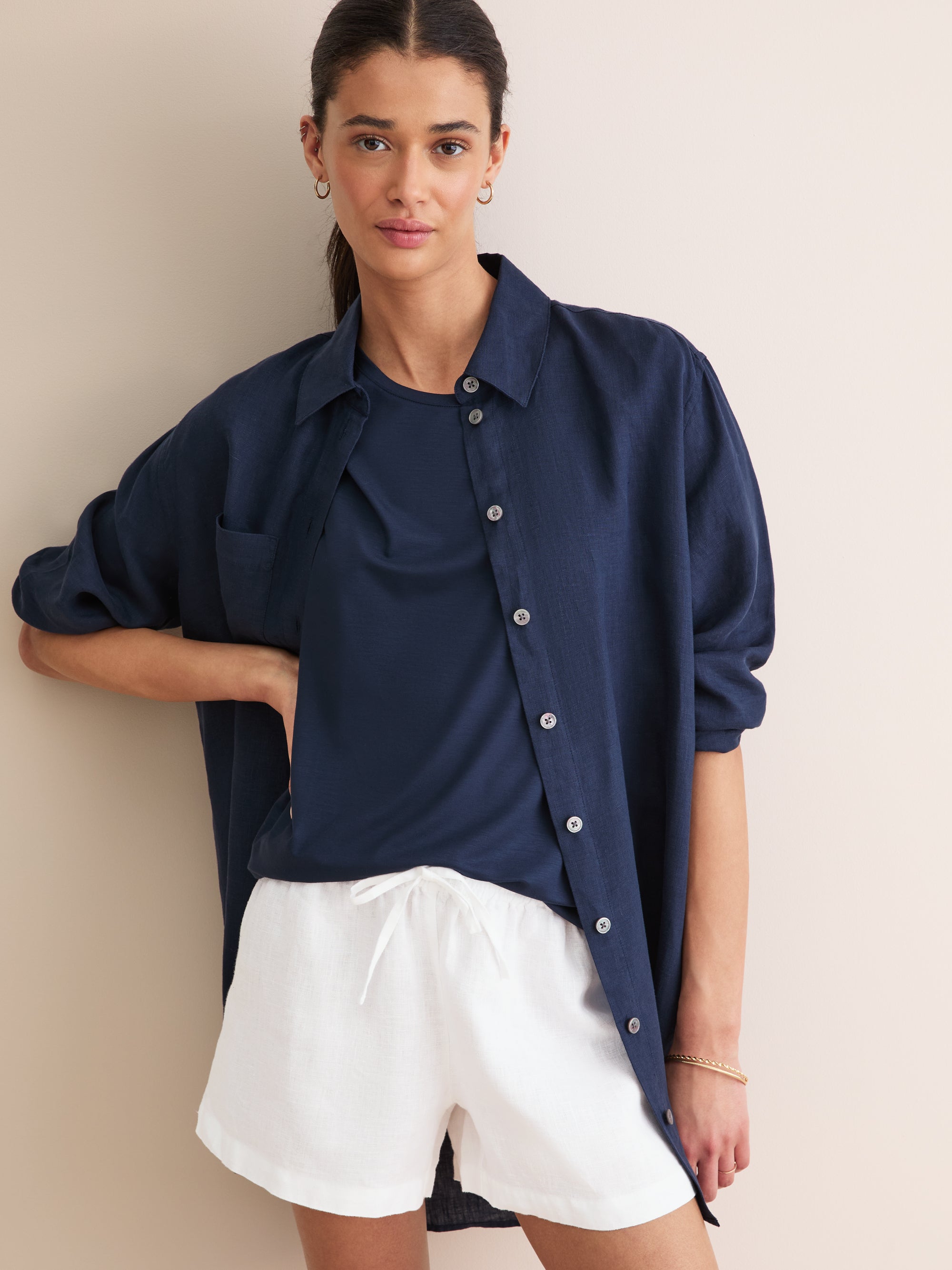 Women's Shorts Vienna Linen White