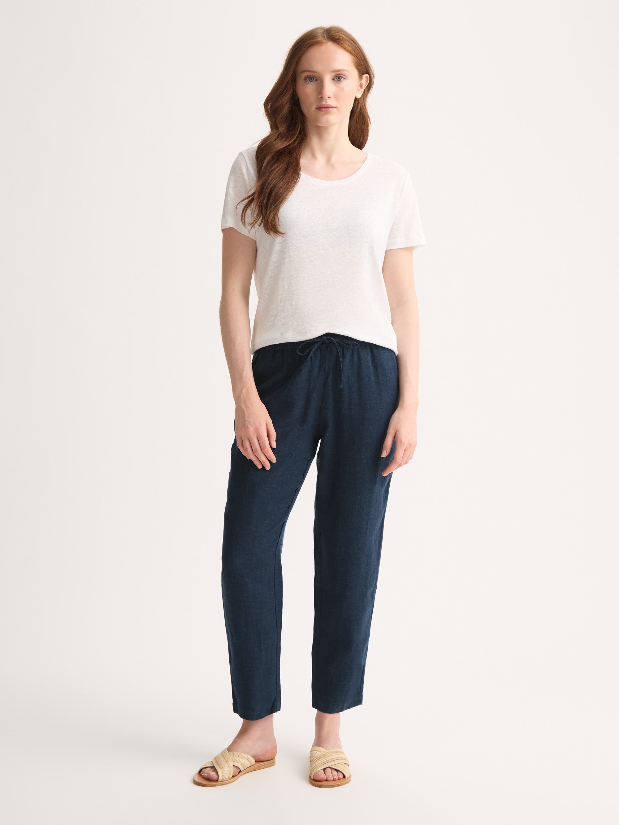 Women's Pants Vienna Linen Navy