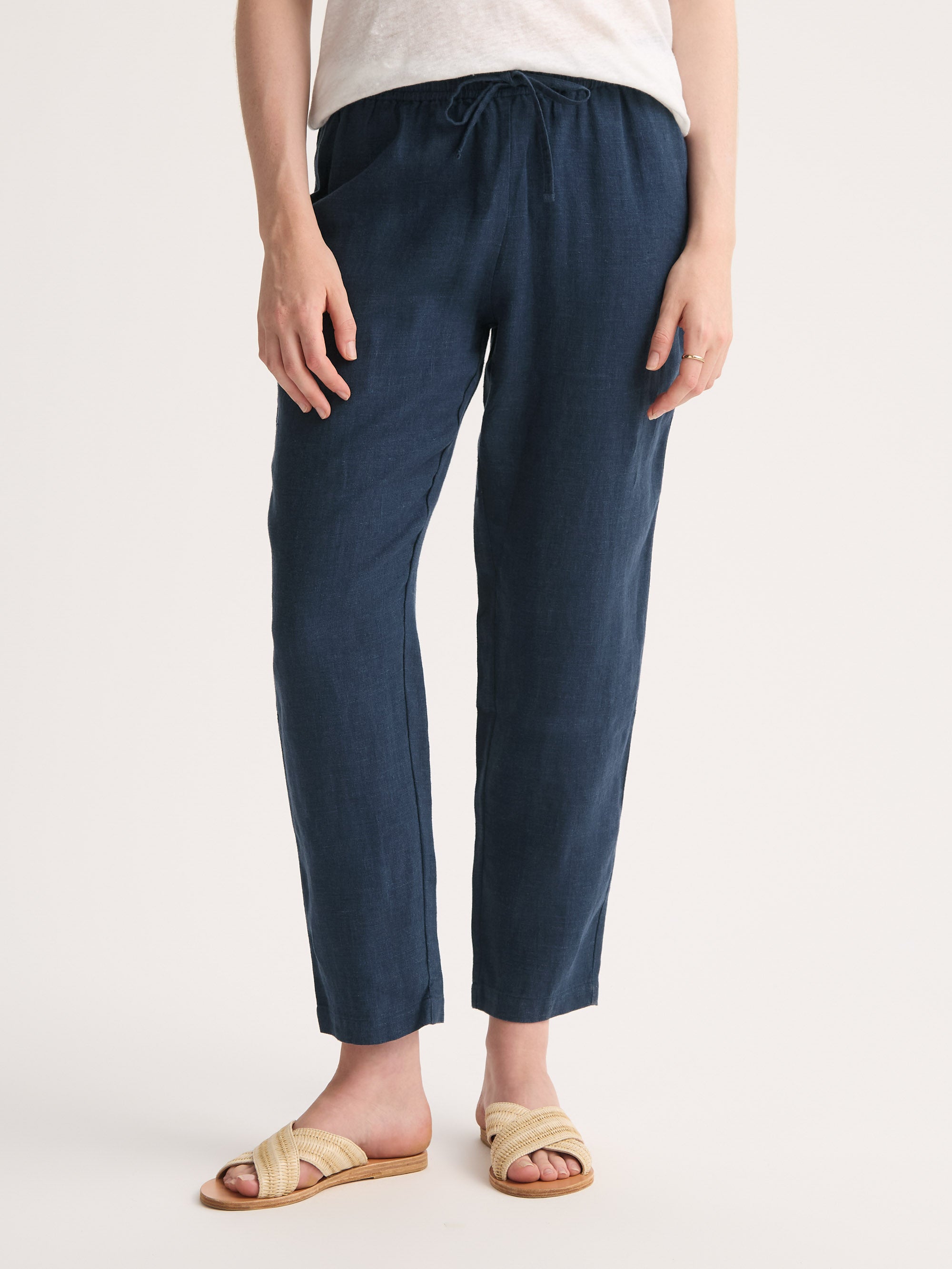 Women's Pants Vienna Linen Navy